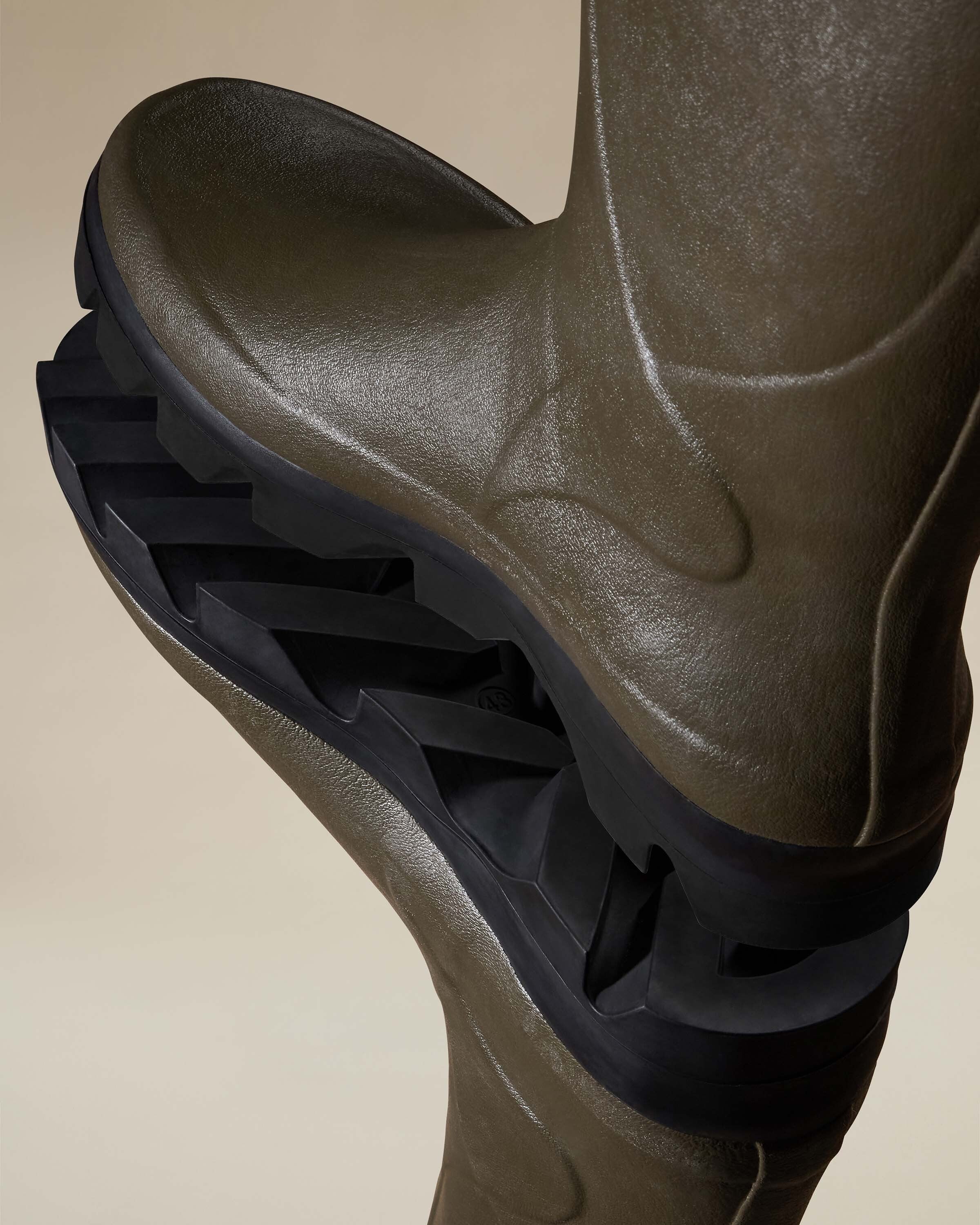 Men's Cérès Jersey Lined Wellington Boot - Chameau Green - Image 3