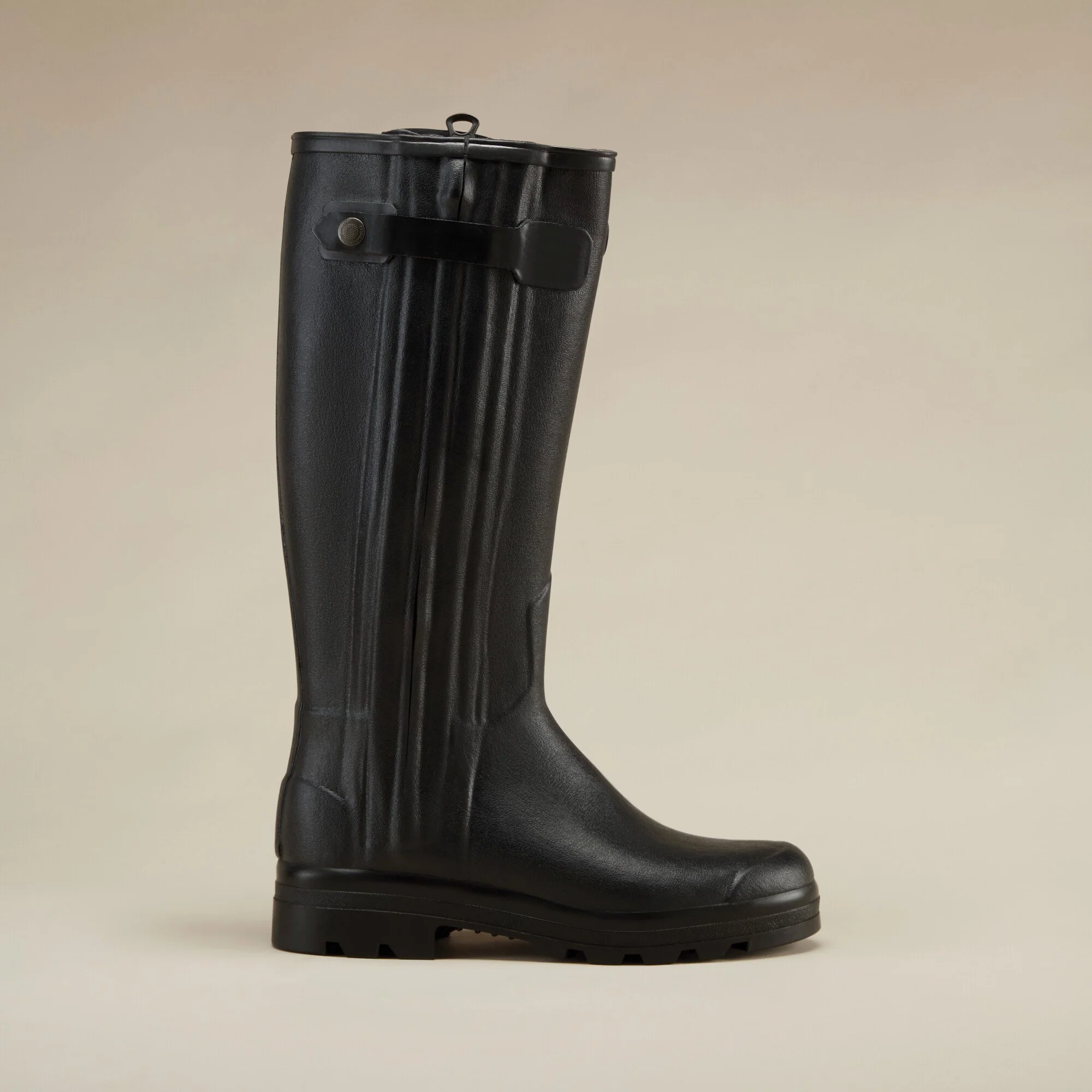 Men's Chasseur Leather Lined Wellington Boot - Black - Image 9