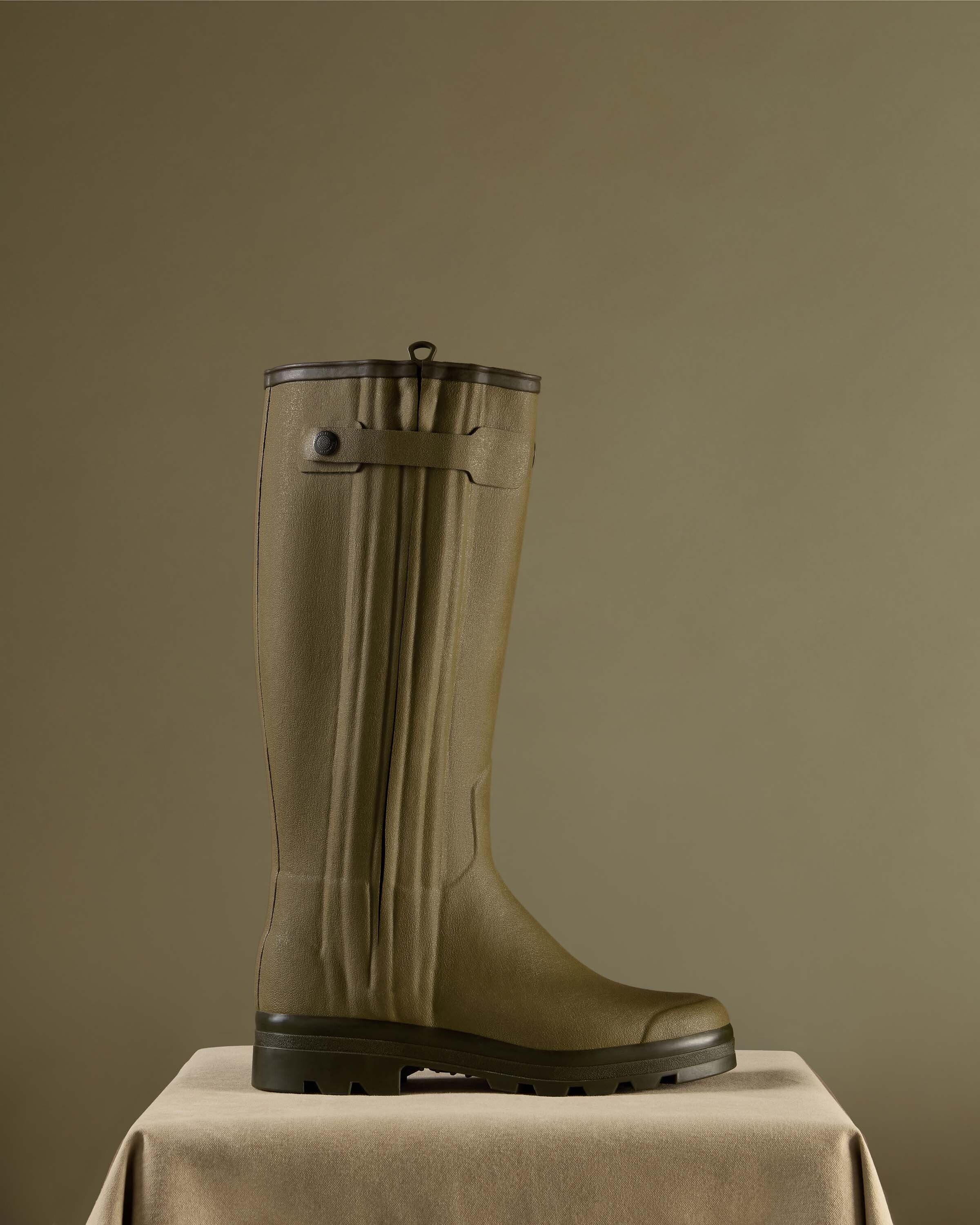 Men's Chasseur Leather Lined Wellington Boot - Iconic Green - Image 7