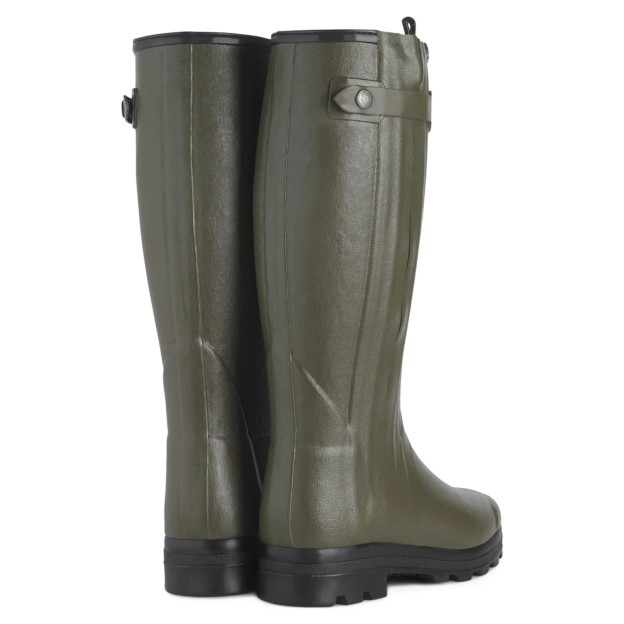 Men's Chasseur Wool Lined Wellington Boot - Chameau Green - Image 4