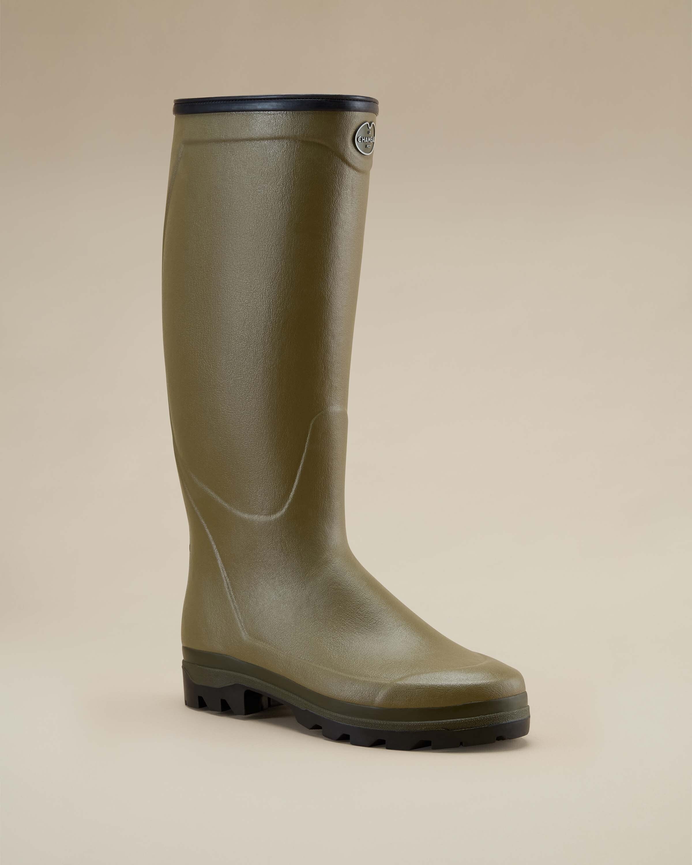 Men's Country Cross Neoprene Lined Wellington Boot - Iconic Green - Image 10