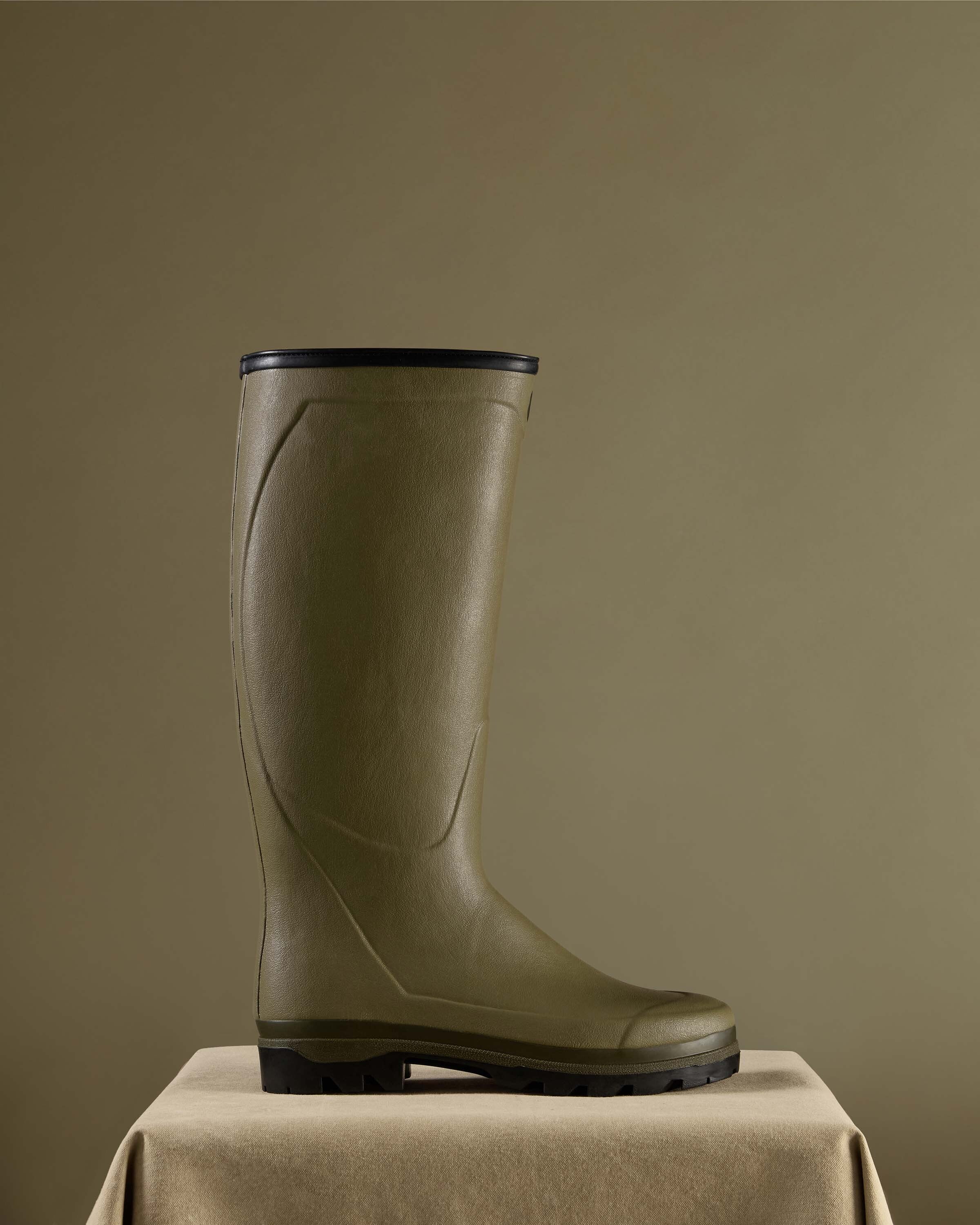 Men's Country Cross Neoprene Lined Wellington Boot - Iconic Green - Image 7