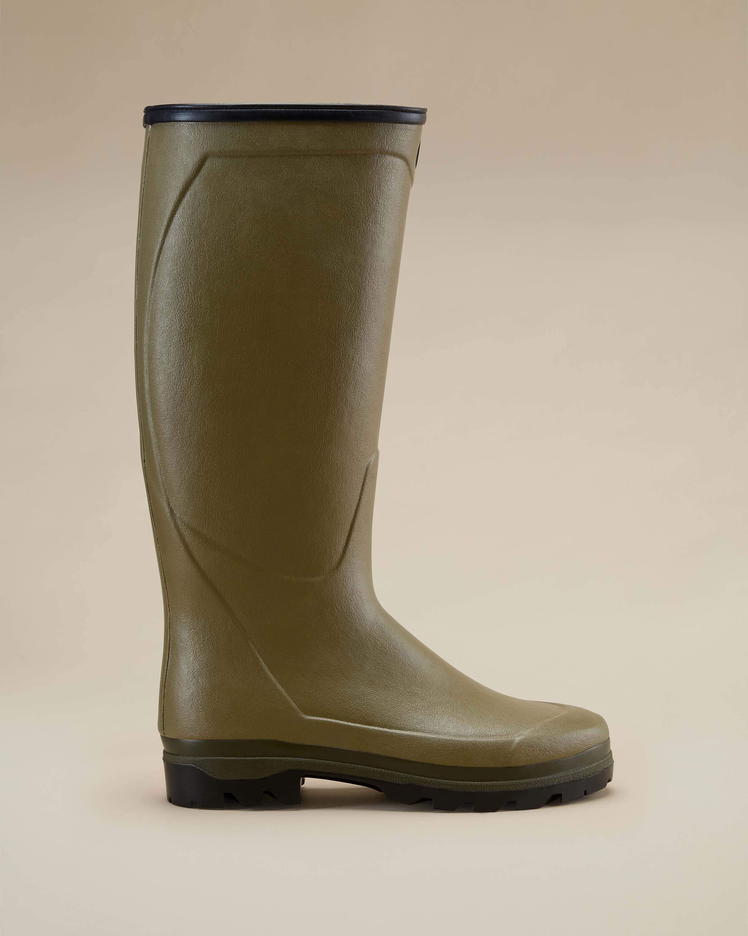 Men's Country Cross Neoprene Lined Wellington Boot - Iconic Green - Image 9