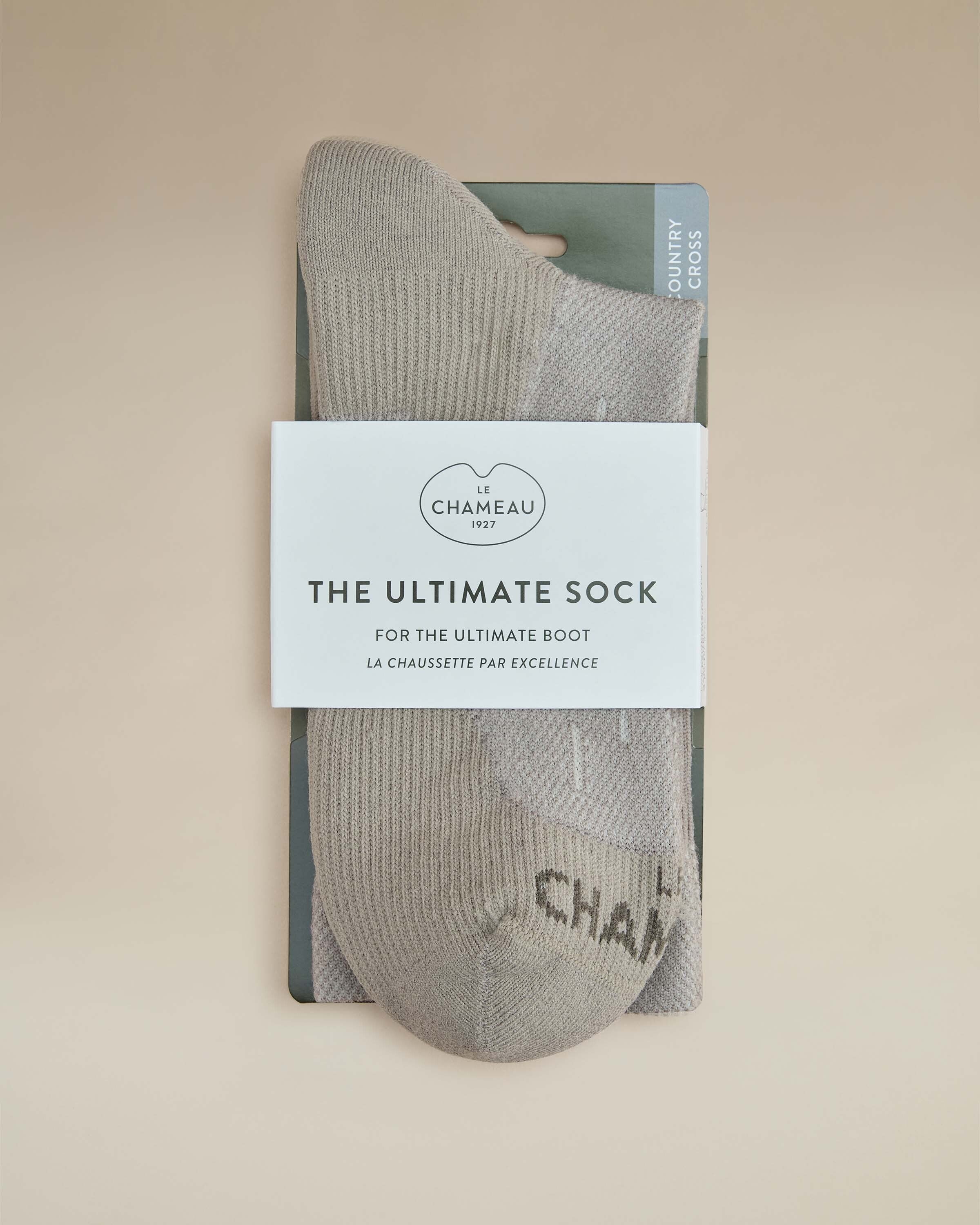Country Cross Socks - Oatmeal - Image 2