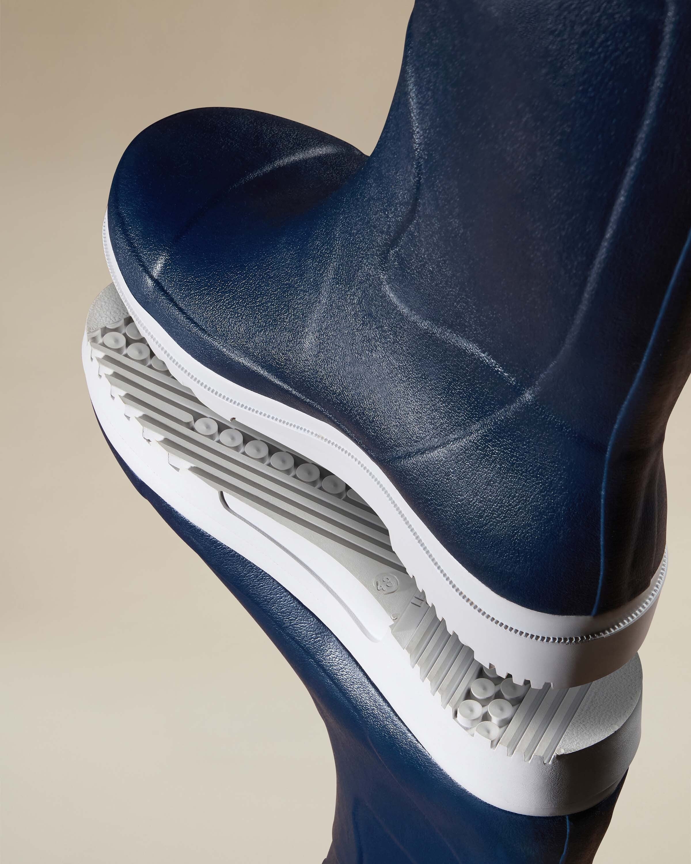 Men's Marine Evo Ponti Lined Short Wellington Boot - Marine Blue - Image 3