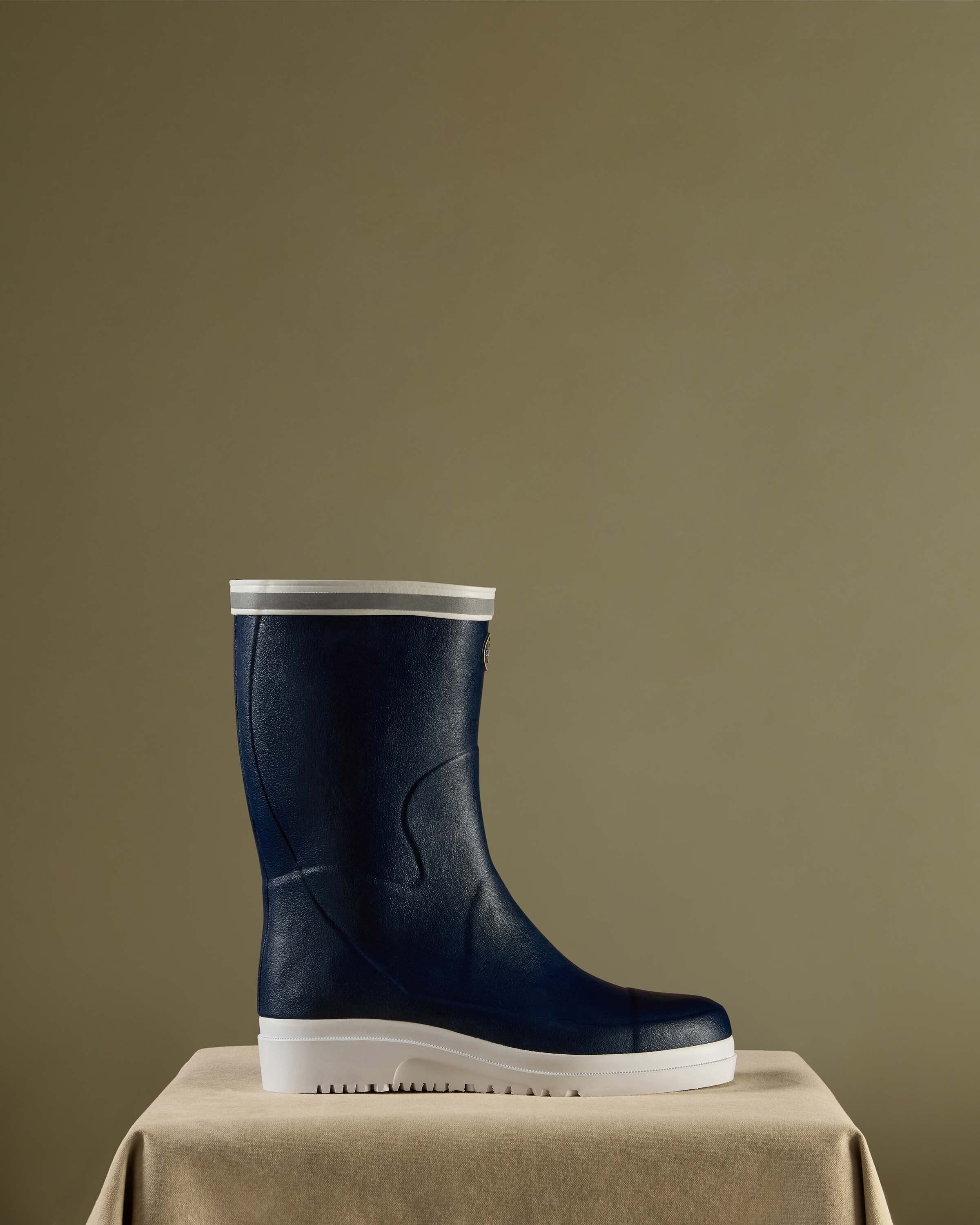 Men's Marine Evo Ponti Lined Short Wellington Boot - Marine Blue - Image 7