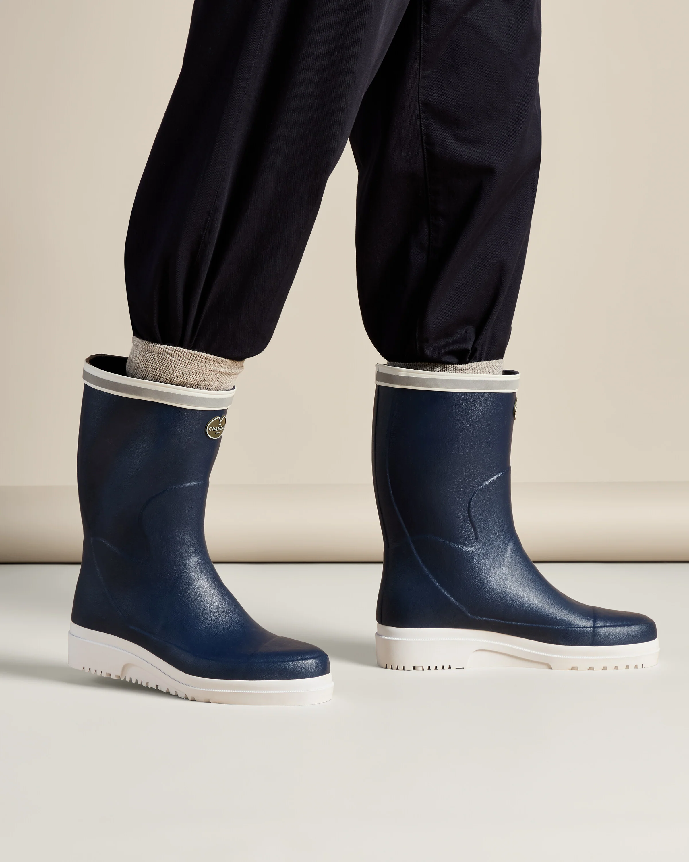 Men's Marine Evo Ponti Lined Short Wellington Boot - Marine Blue - Image 8