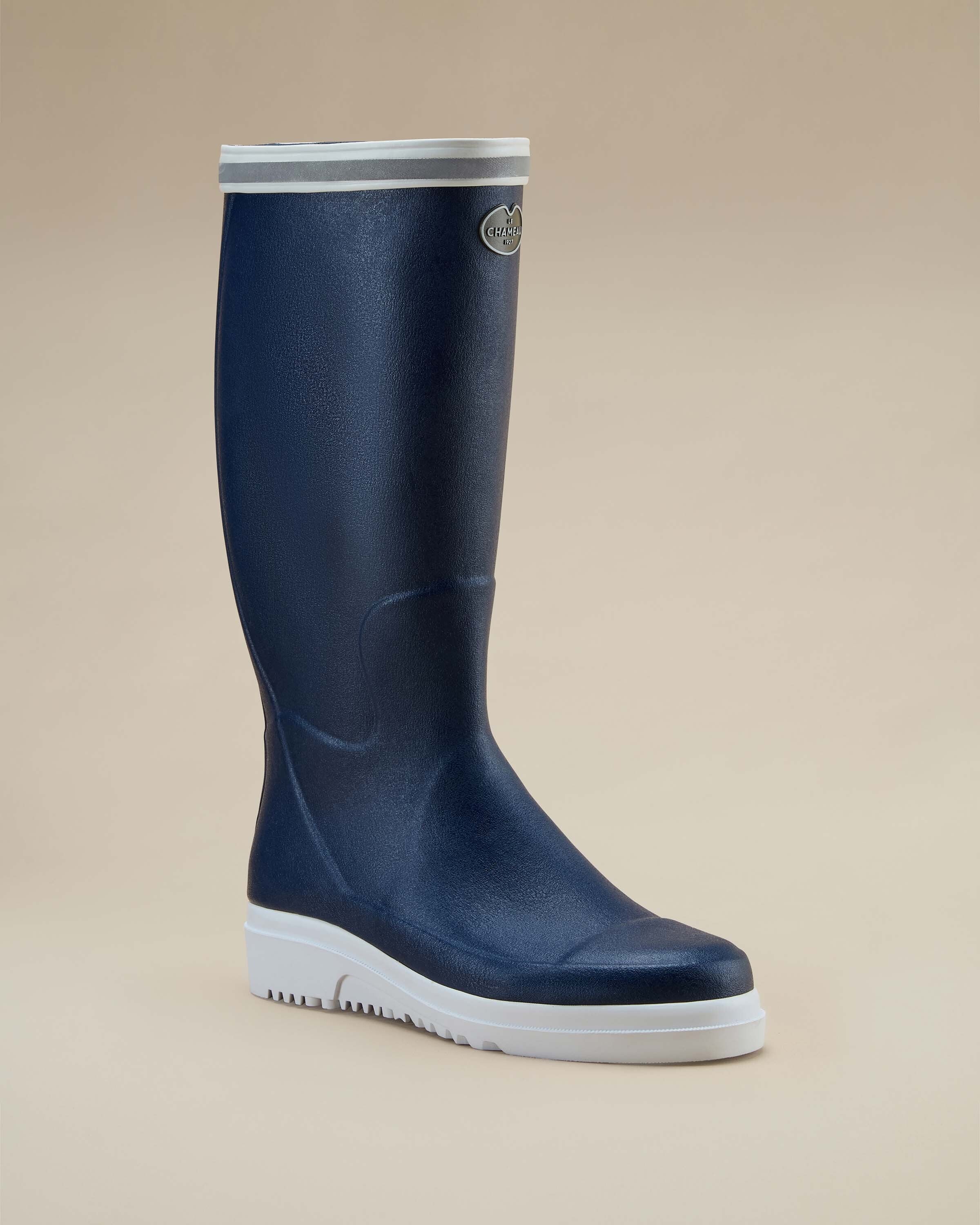 Men's Marine Evo Ponti Lined Wellington Boot - Marine Blue - Image 9