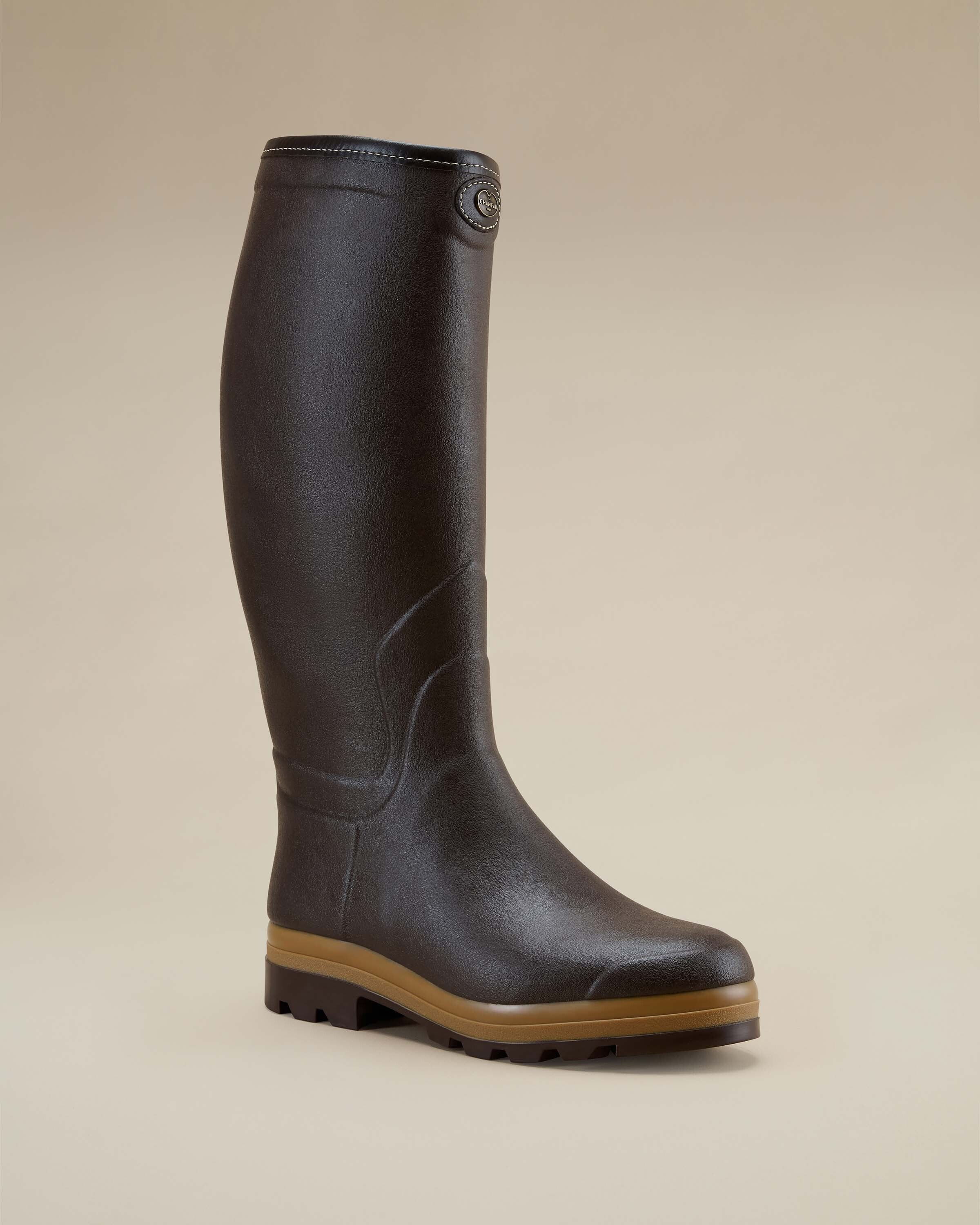 Men's Saint Hubert Heritage Leather Lined Wellington Boot - Dark Brown - Image 9