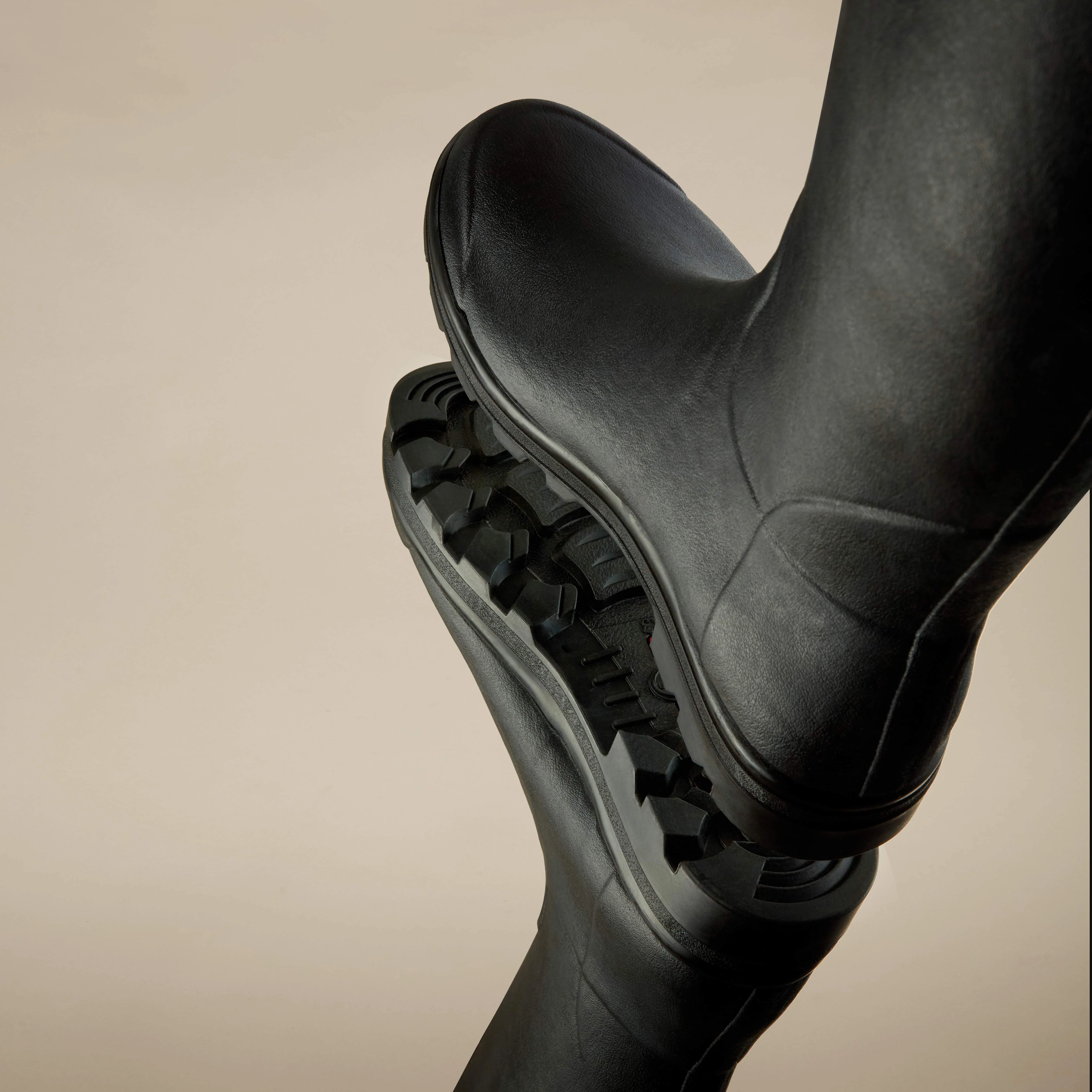 Men's Saint Hubert Leather Lined Wellington Boot - Black - Image 3