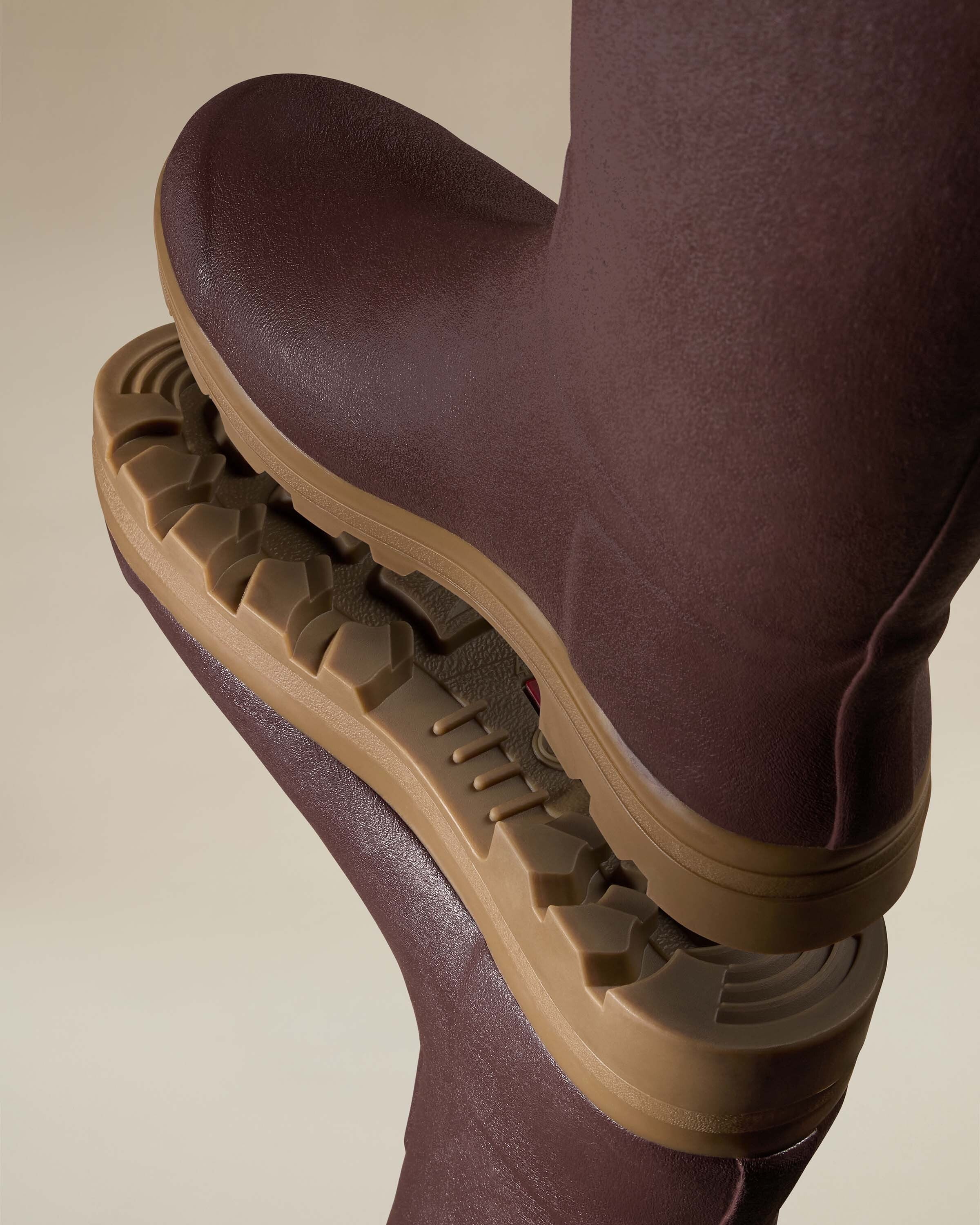 Men's Saint Hubert Leather Lined Wellington Boot - Brown - Image 4