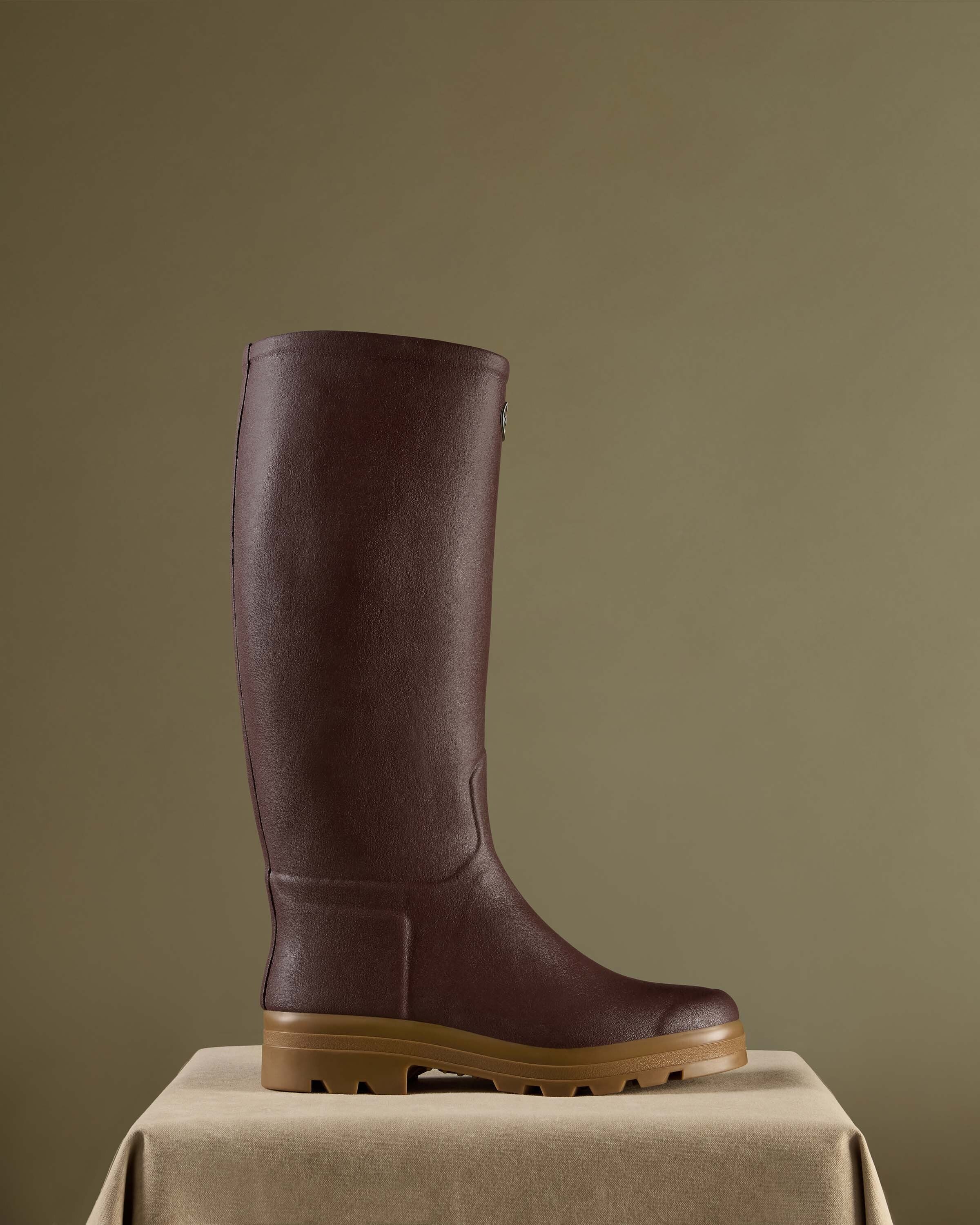 Men's Saint Hubert Leather Lined Wellington Boot - Brown - Image 7