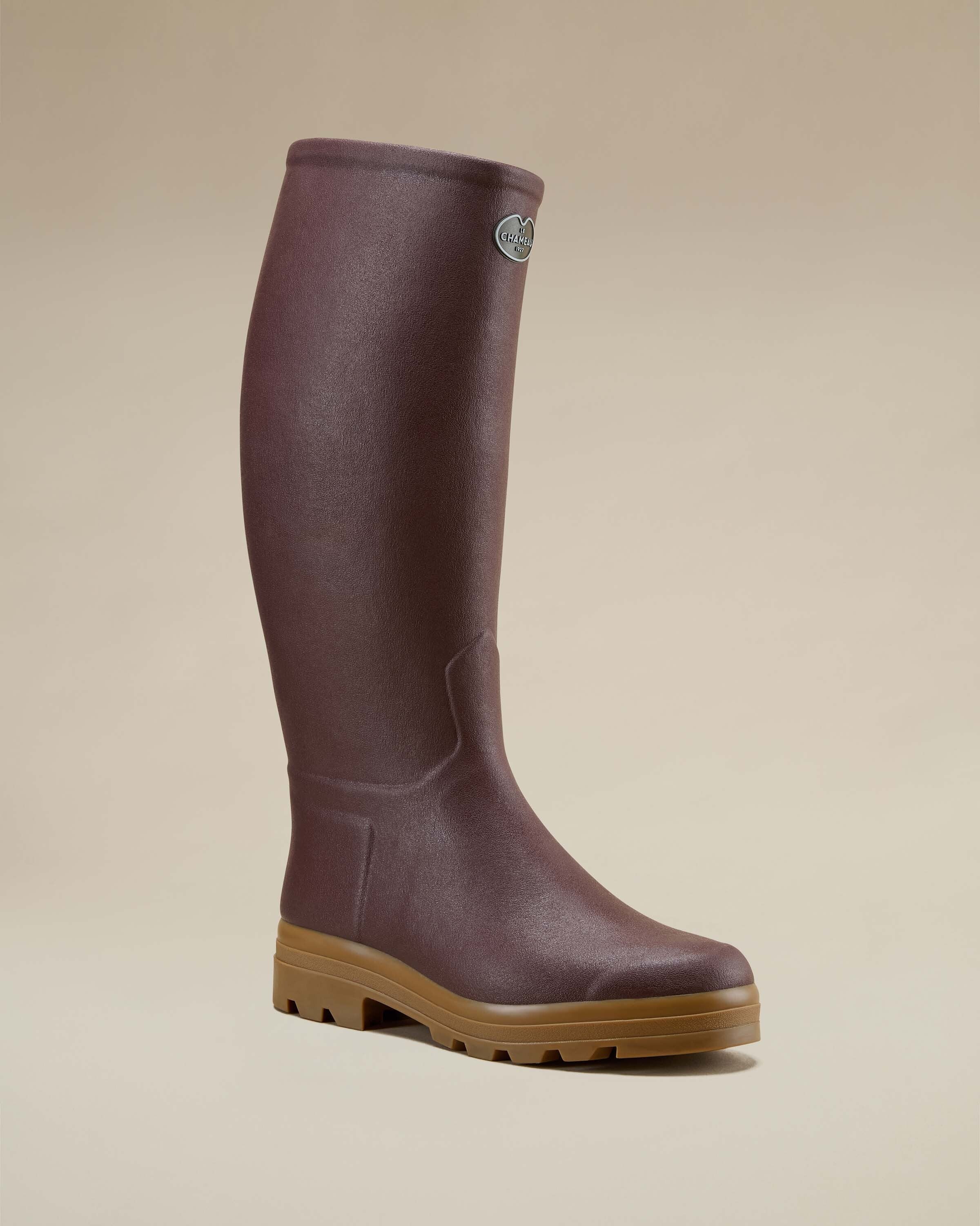 Men's Saint Hubert Leather Lined Wellington Boot - Brown - Image 8