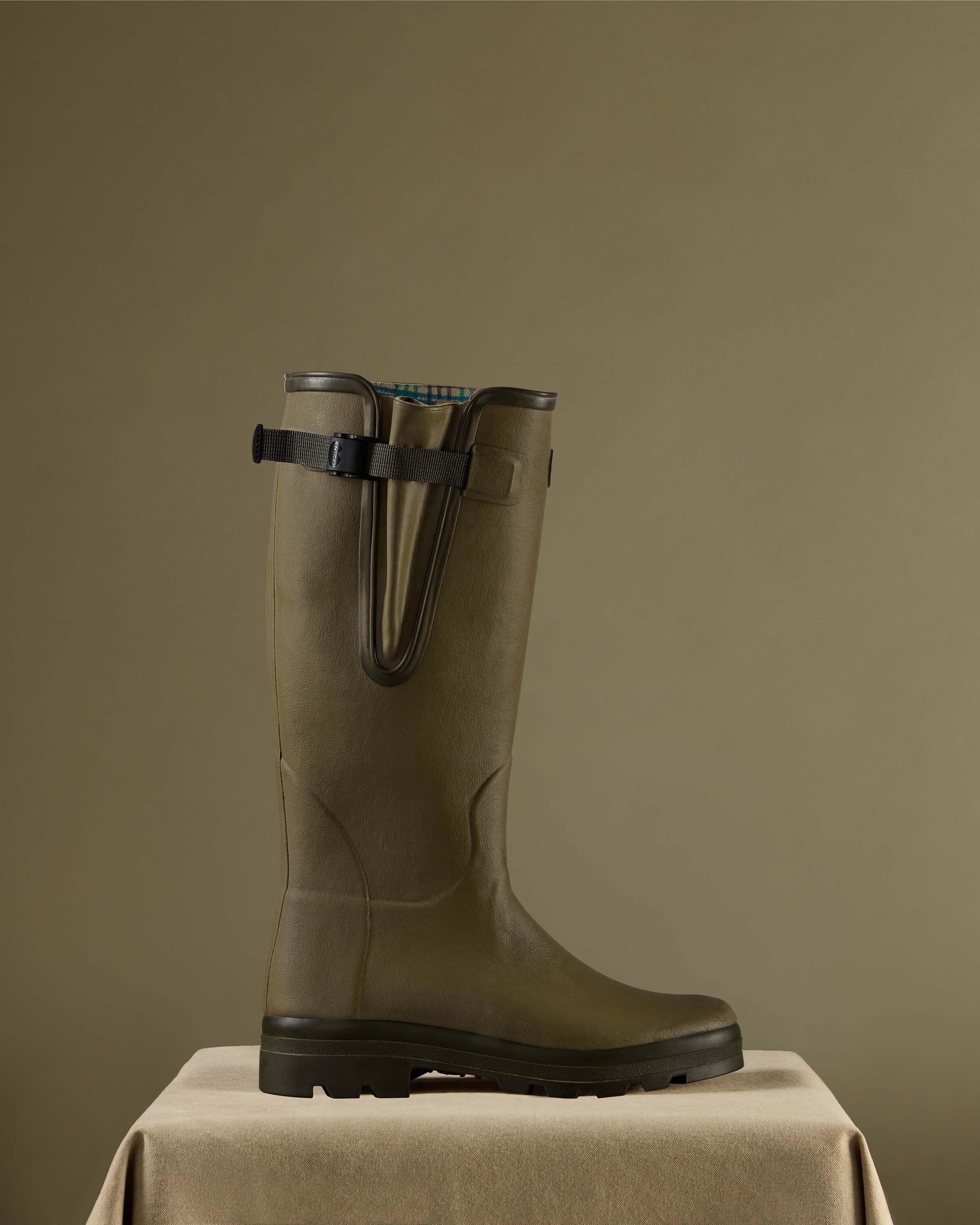 Men's Vierzon Jersey Lined Wellington Boot - Iconic Green - Image 6