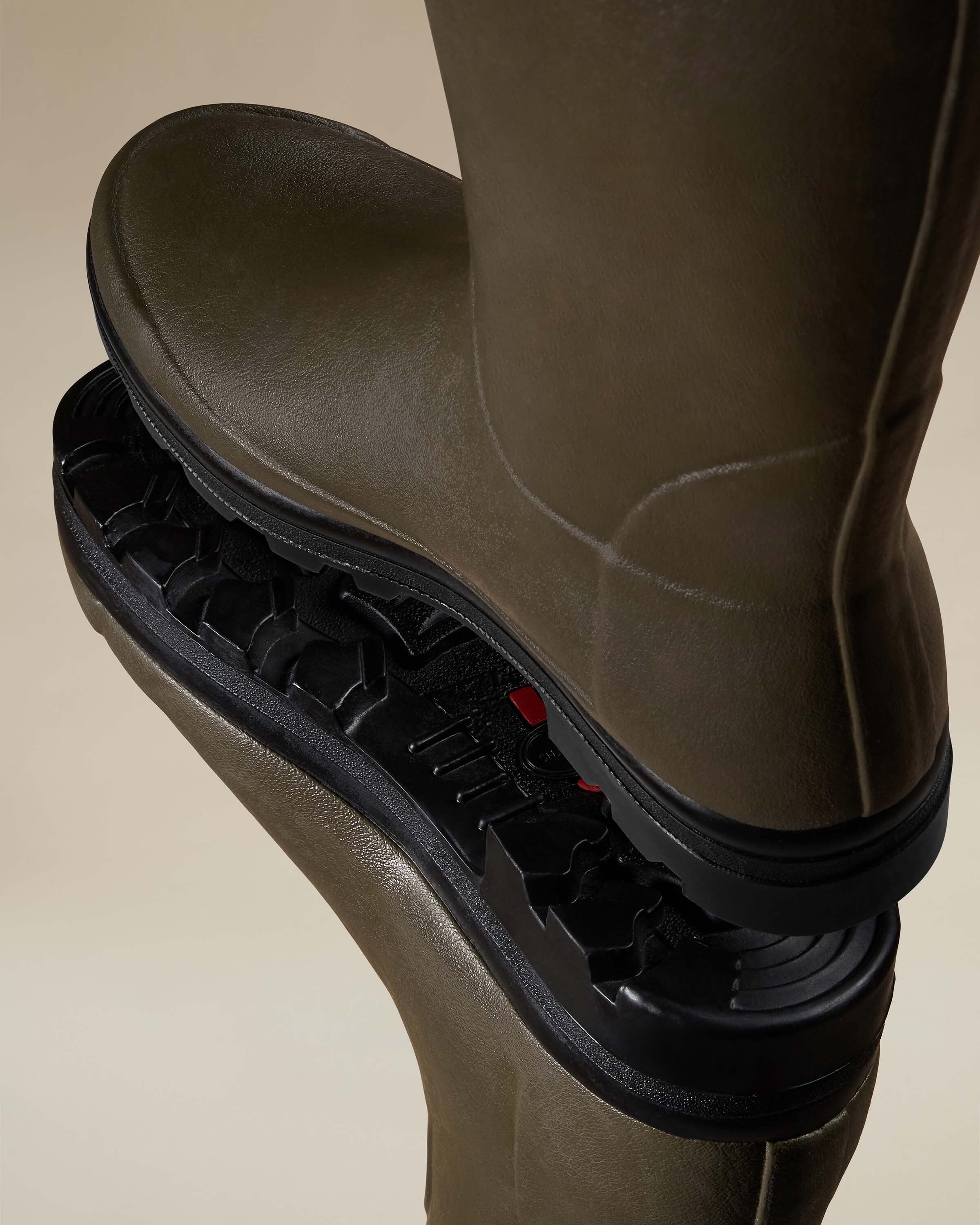 Men's Vierzonord Neoprene Lined Wellington Boot - Chameau Green - Image 3