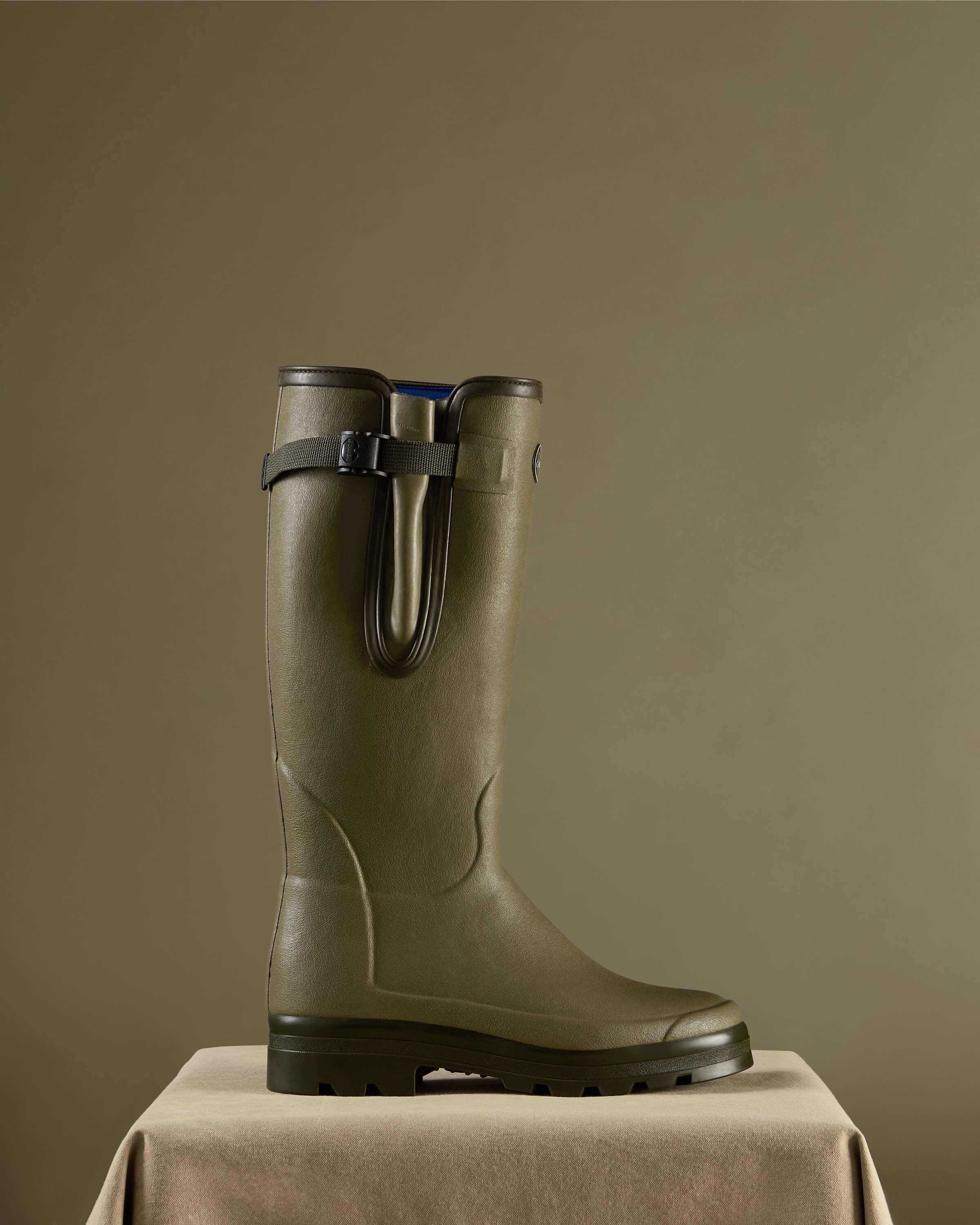 Men's Vierzonord Neoprene Lined Wellington Boot - Iconic Green - Image 6