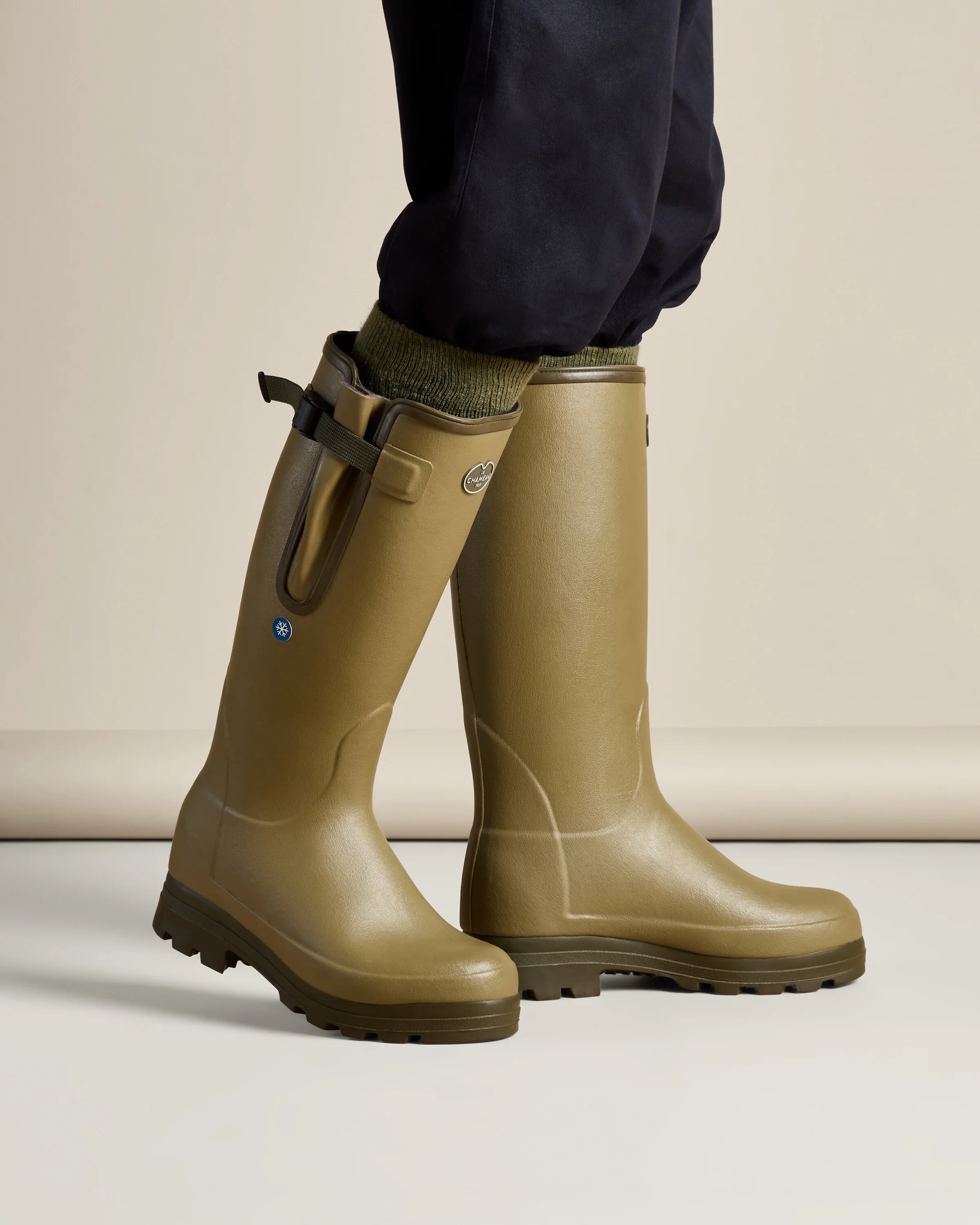 Men's Vierzonord Plus Neoprene Wellington Boot - Iconic Green - Image 6