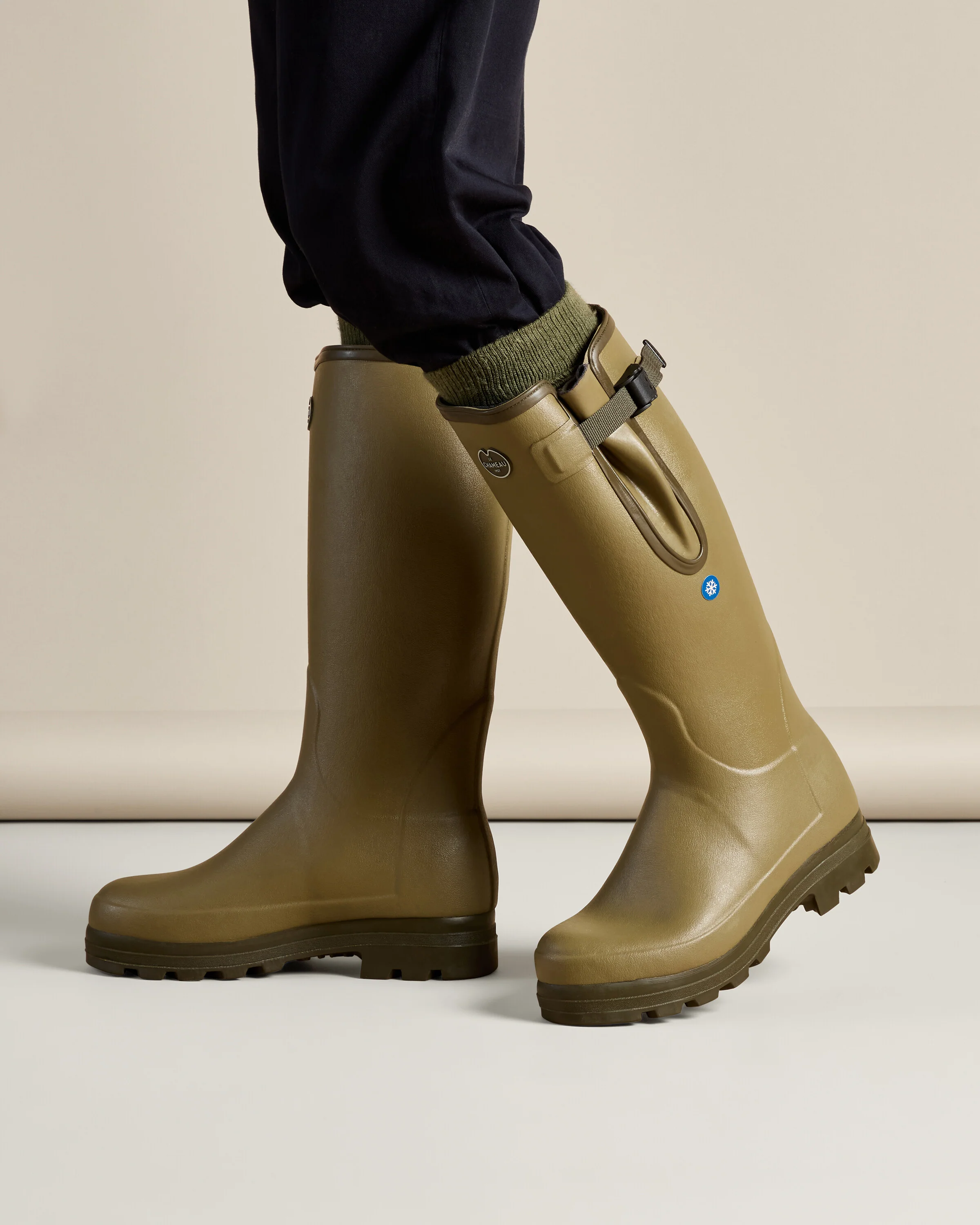 Men's Vierzonord Plus Neoprene Wellington Boot - Iconic Green - Image 8