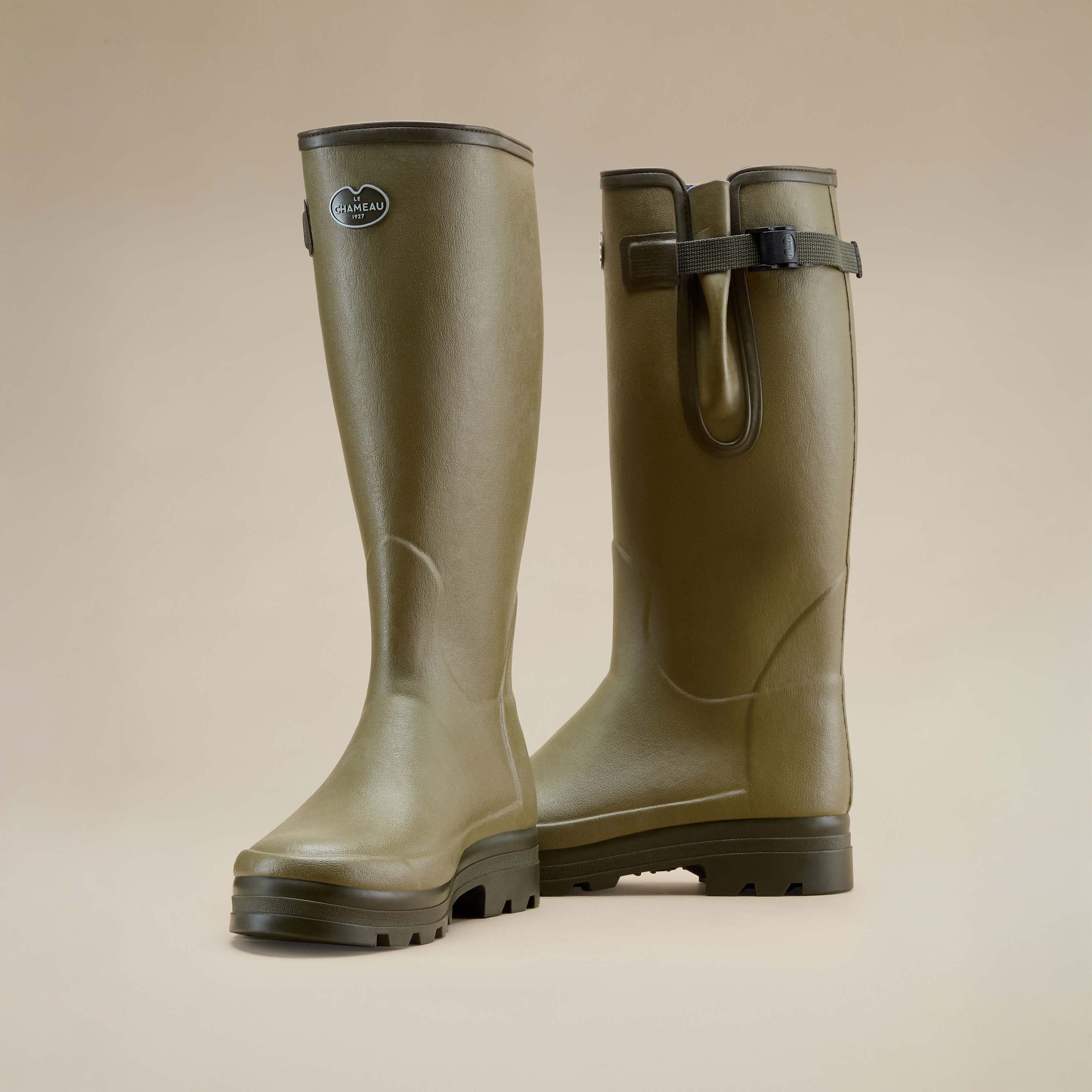 Men's Vierzonord XL Neoprene Lined Wellington Boot - Iconic Green - Image 5