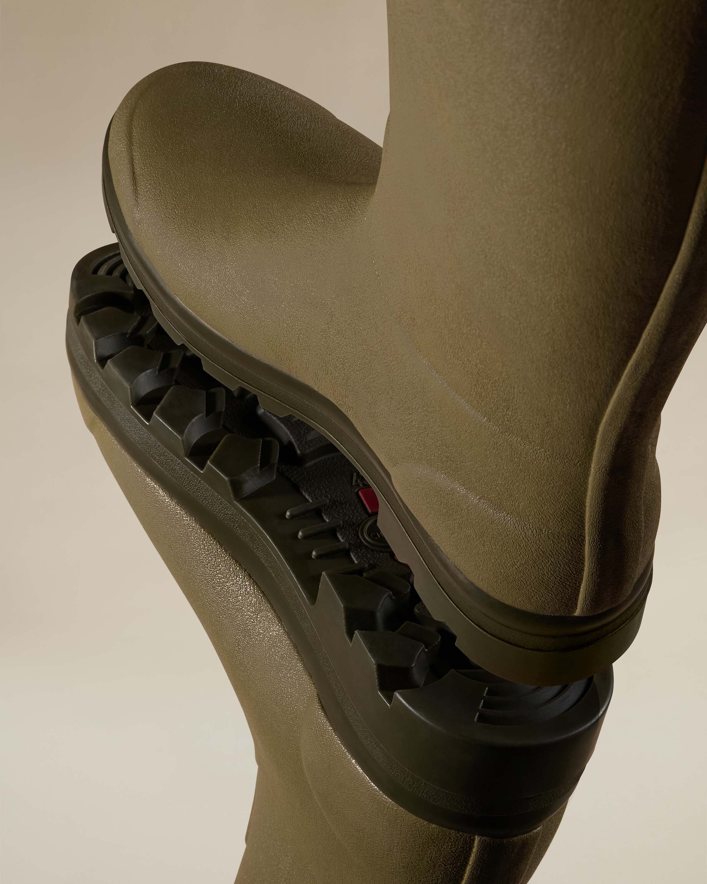Men's Chasseur Leather Lined Wellington Boot - Iconic Green - Image 3