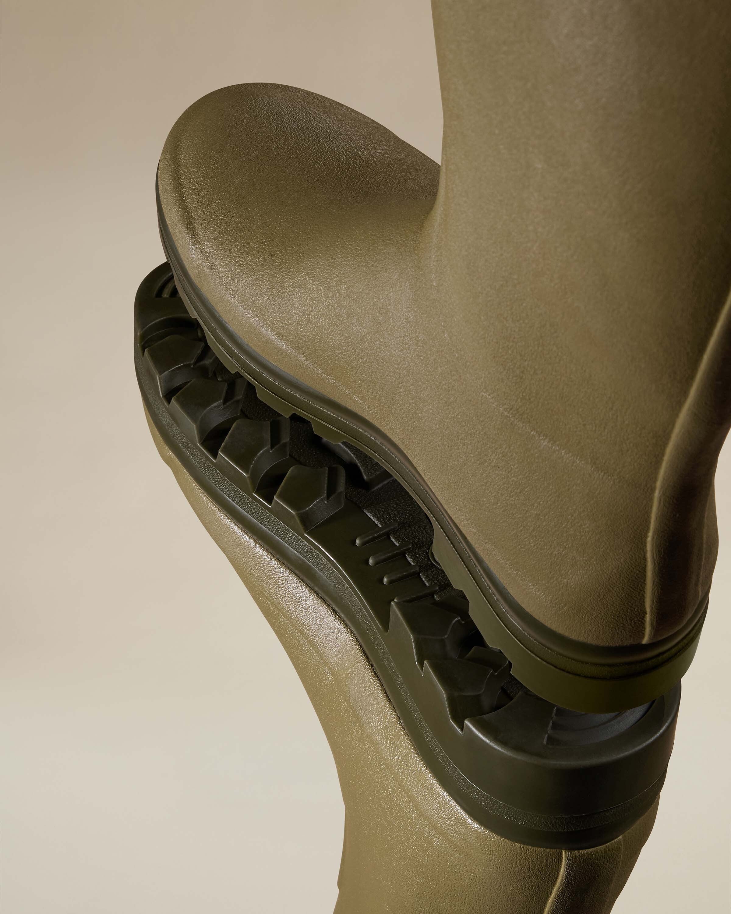 The Imperfect Men's Chasseur Neoprene Lined Wellington Boot - Iconic Green - Image 3