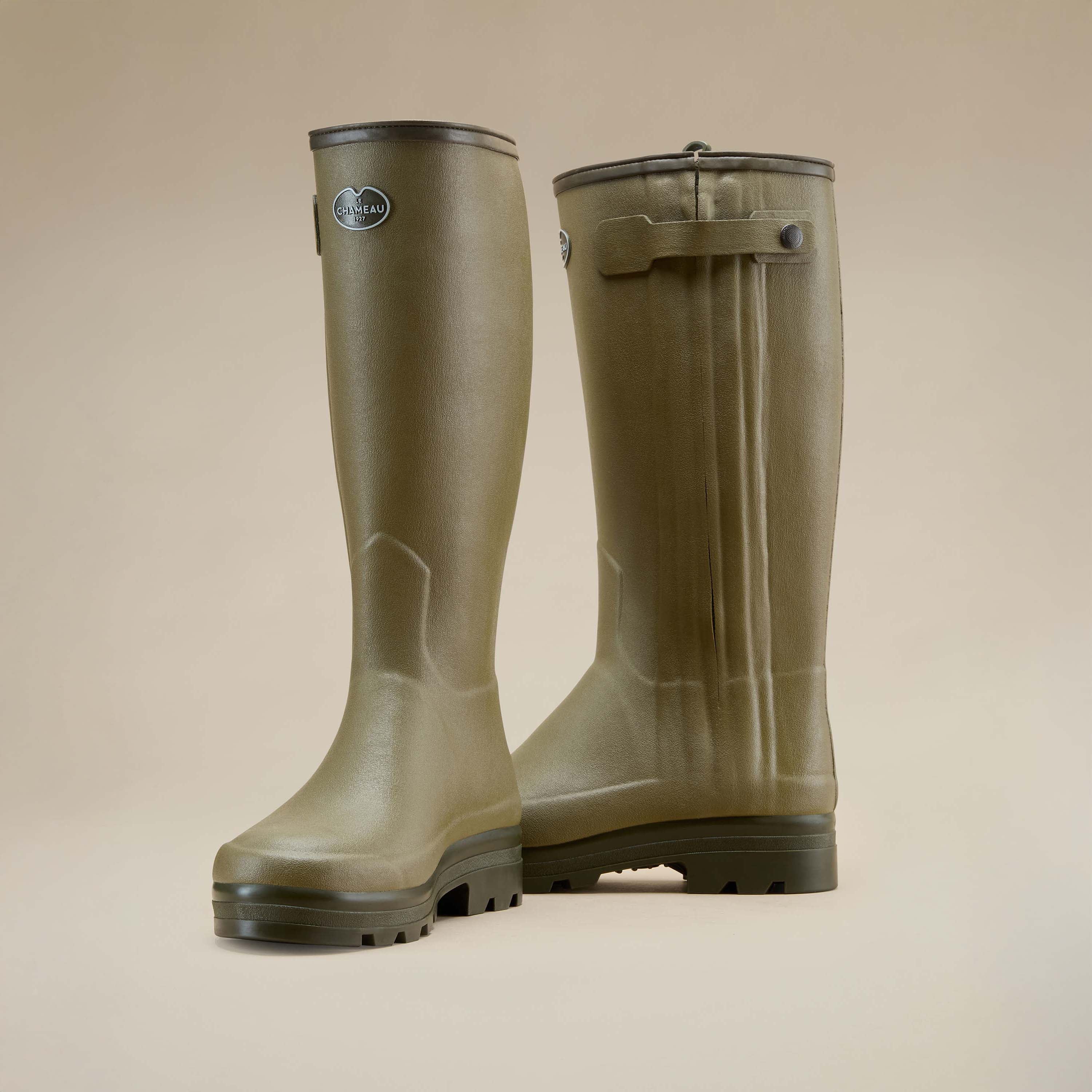 The Imperfect Men's Chasseur Neoprene Lined Wellington Boot - Iconic Green - Image 5