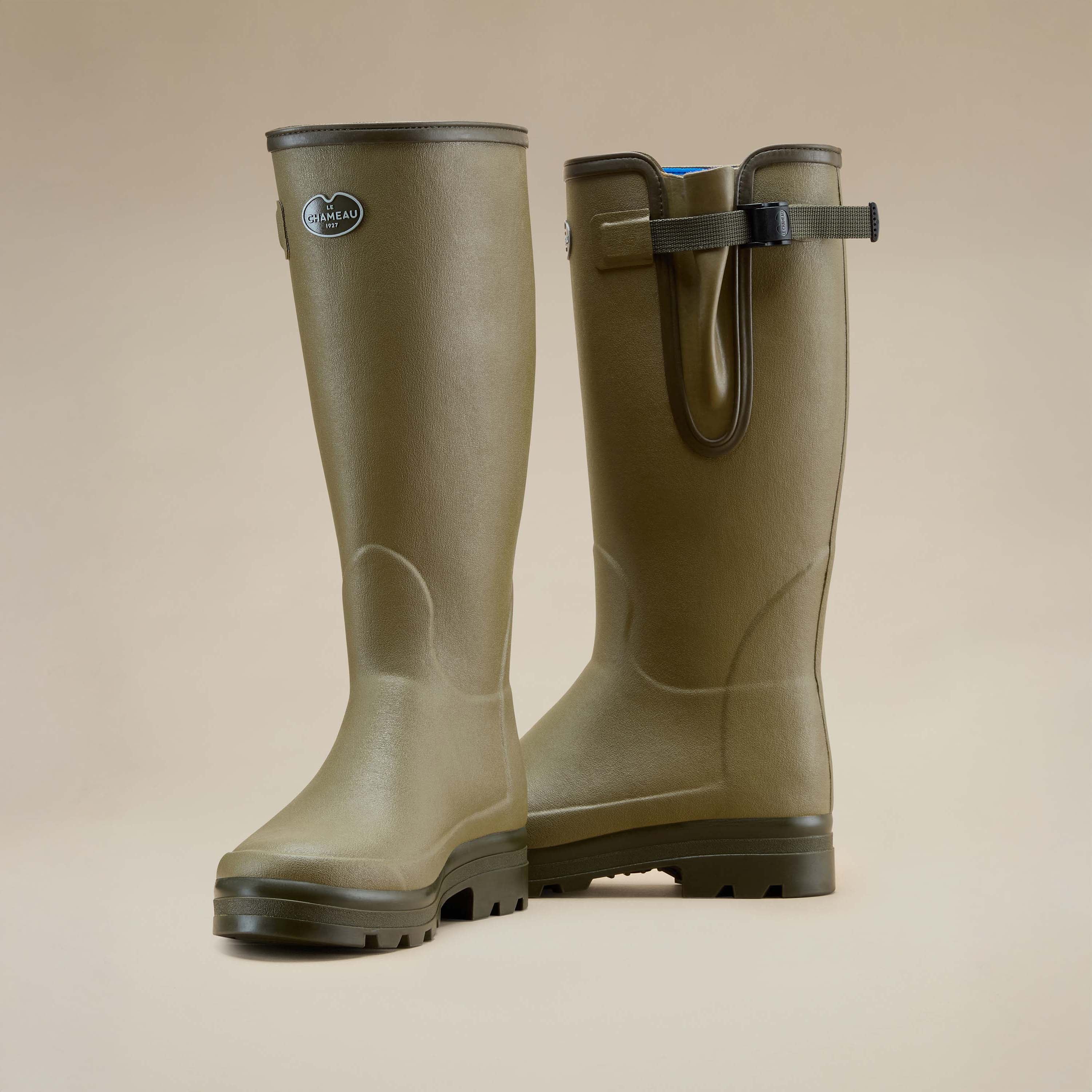 The Imperfect Men's Vierzonord Neoprene Lined Wellington Boot - Iconic Green - Image 3