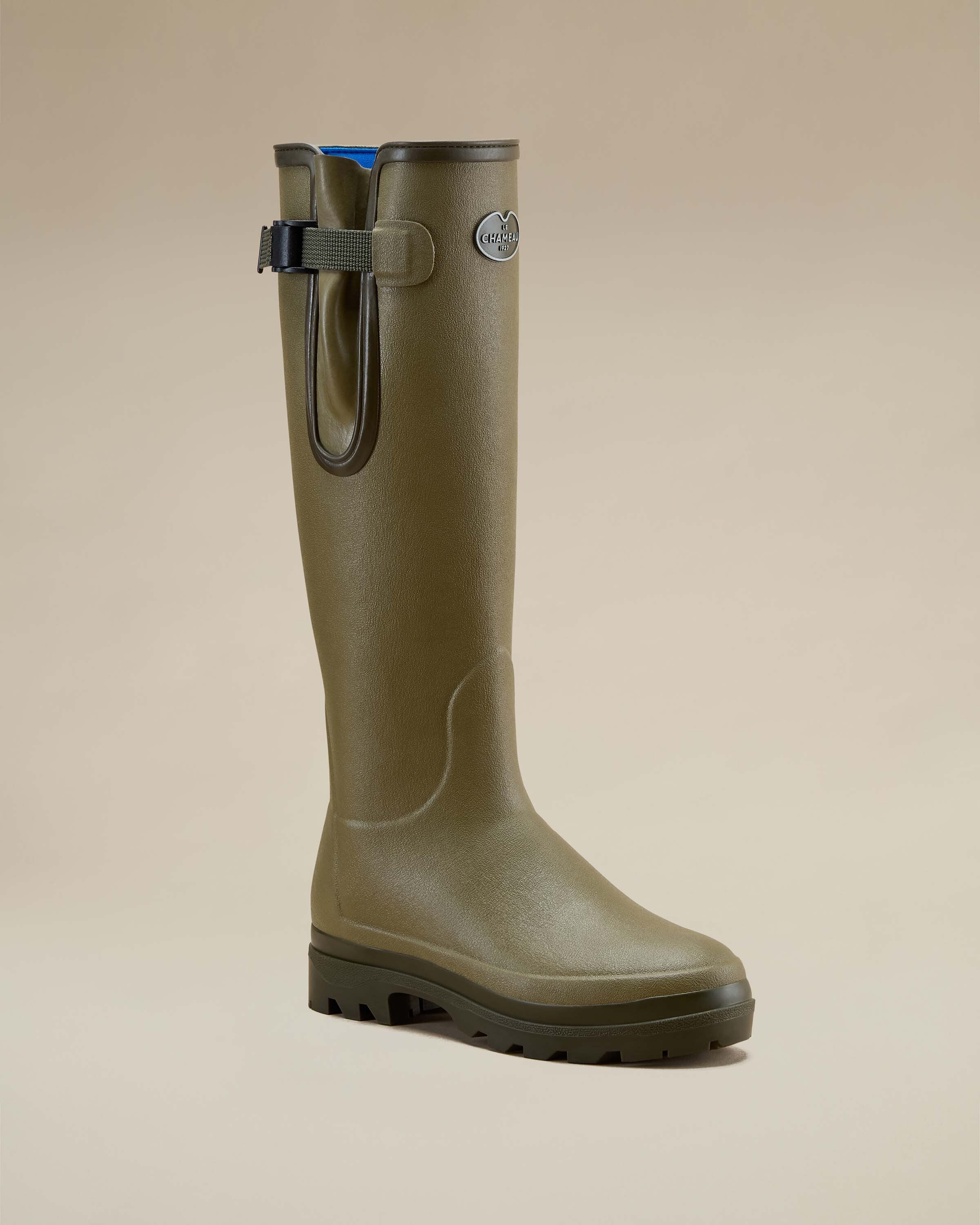 The Imperfect Women's Vierzonord Neoprene Lined Wellington Boot - Iconic Green - Image 6