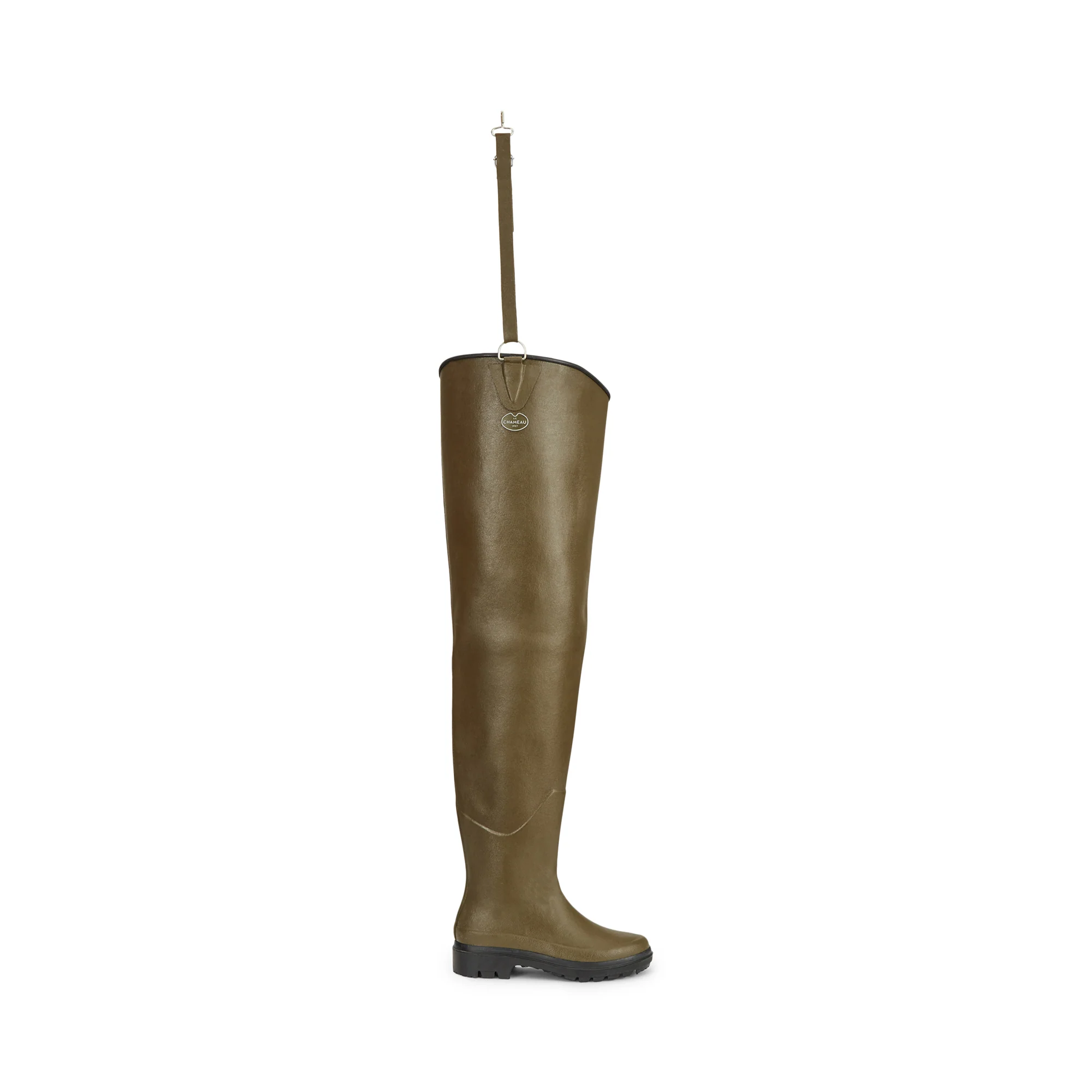 Unisex Delta Limaille Ponti Lined Thigh Boot - Chameau Green