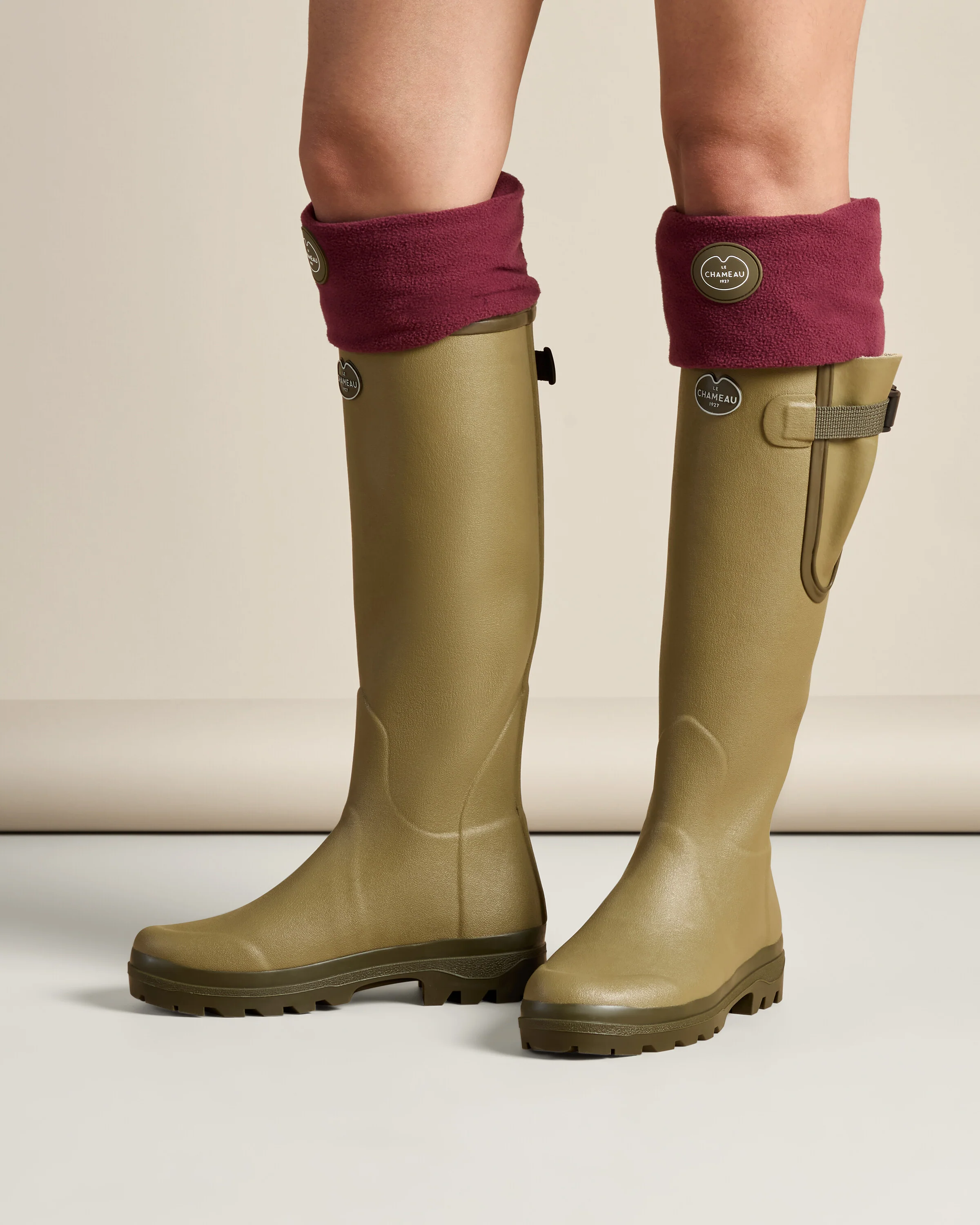 Fleece Boot Liners - Cherry Red - Image 3