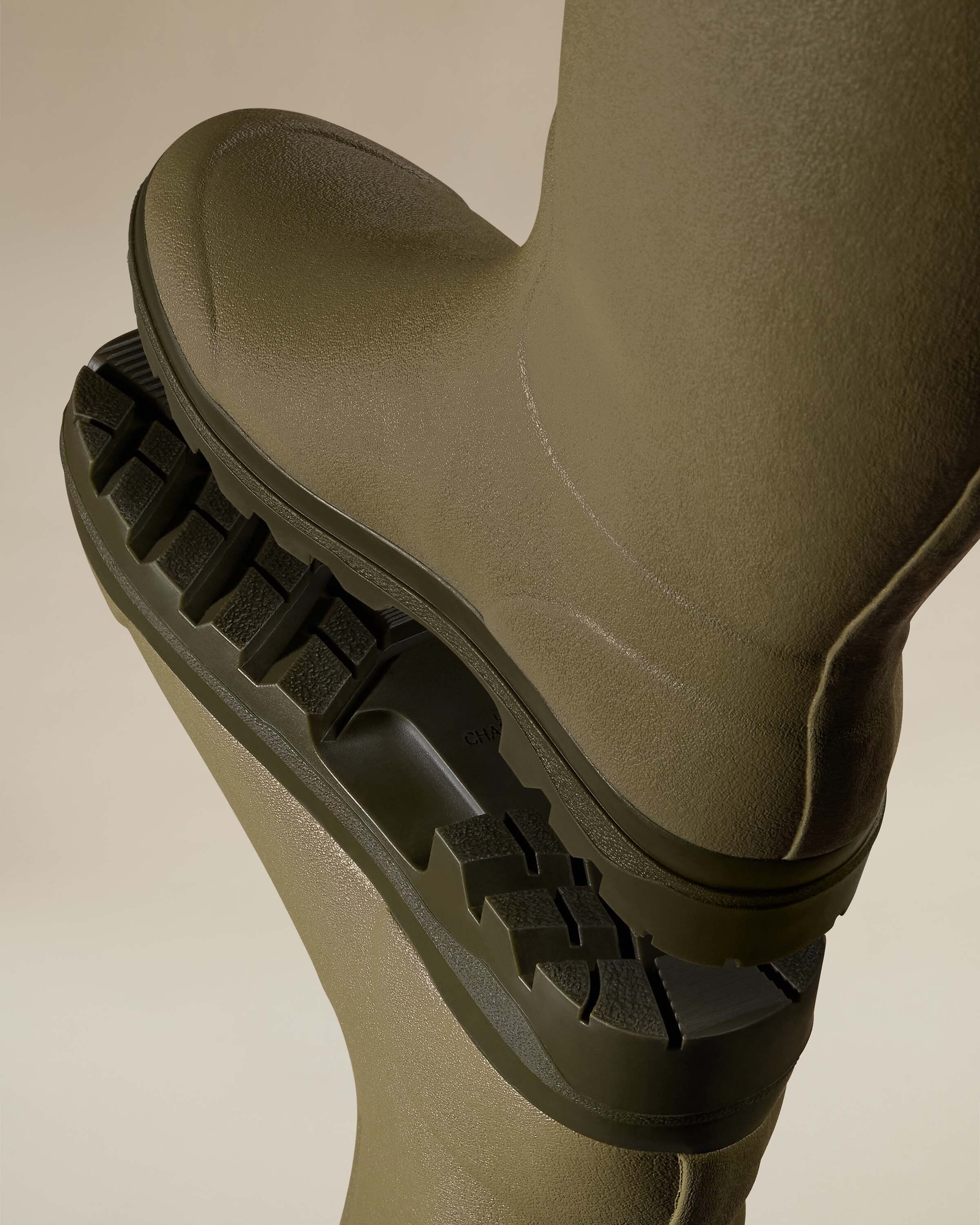 Women's Chasseur Leather Lined Wellington Boot - Iconic Green - Image 3