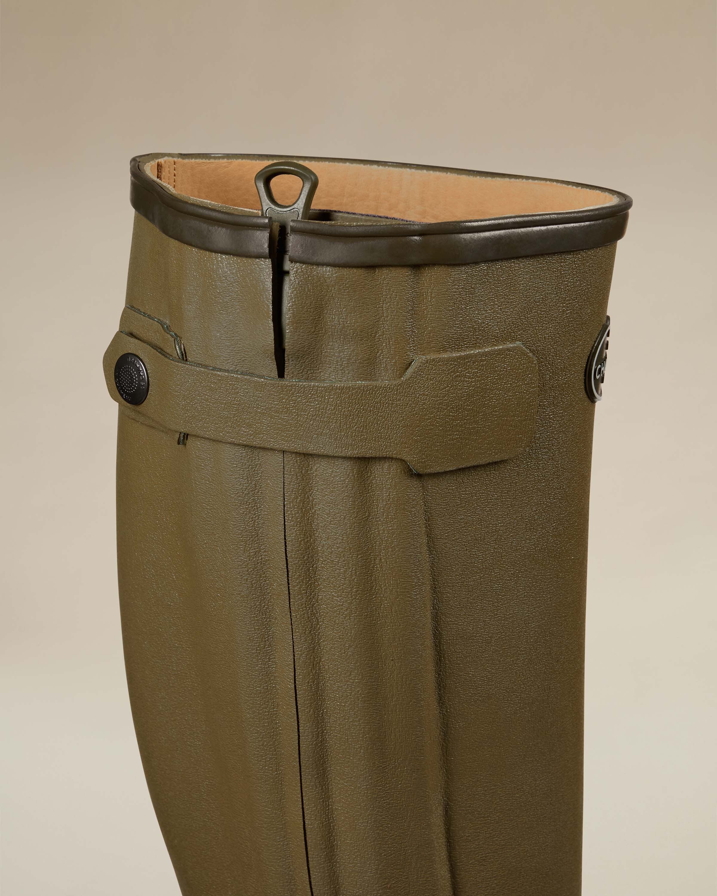 Women's Chasseur Leather Lined Wellington Boot - Iconic Green - Image 4