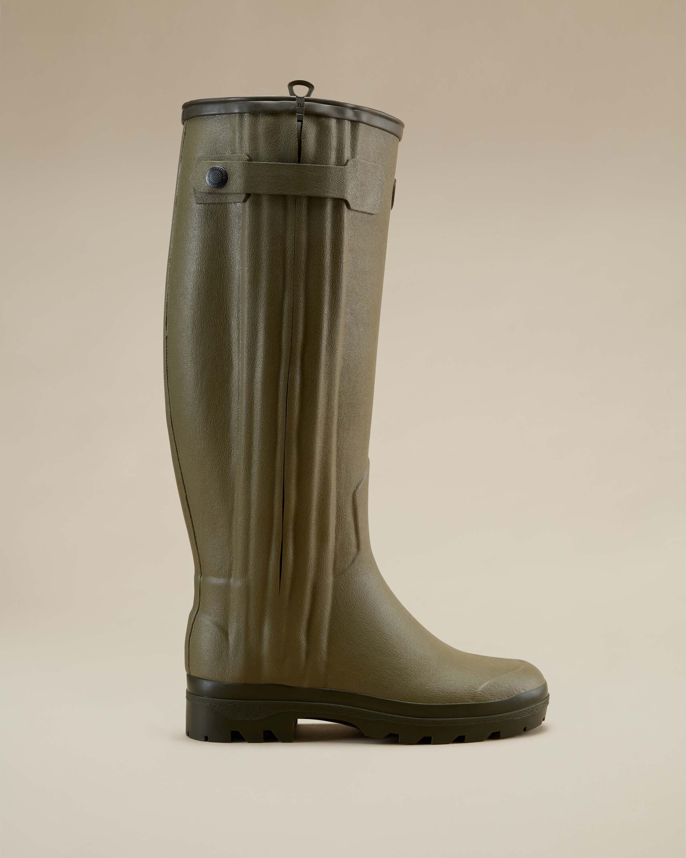Women's Chasseur Leather Lined Wellington Boot - Iconic Green - Image 8