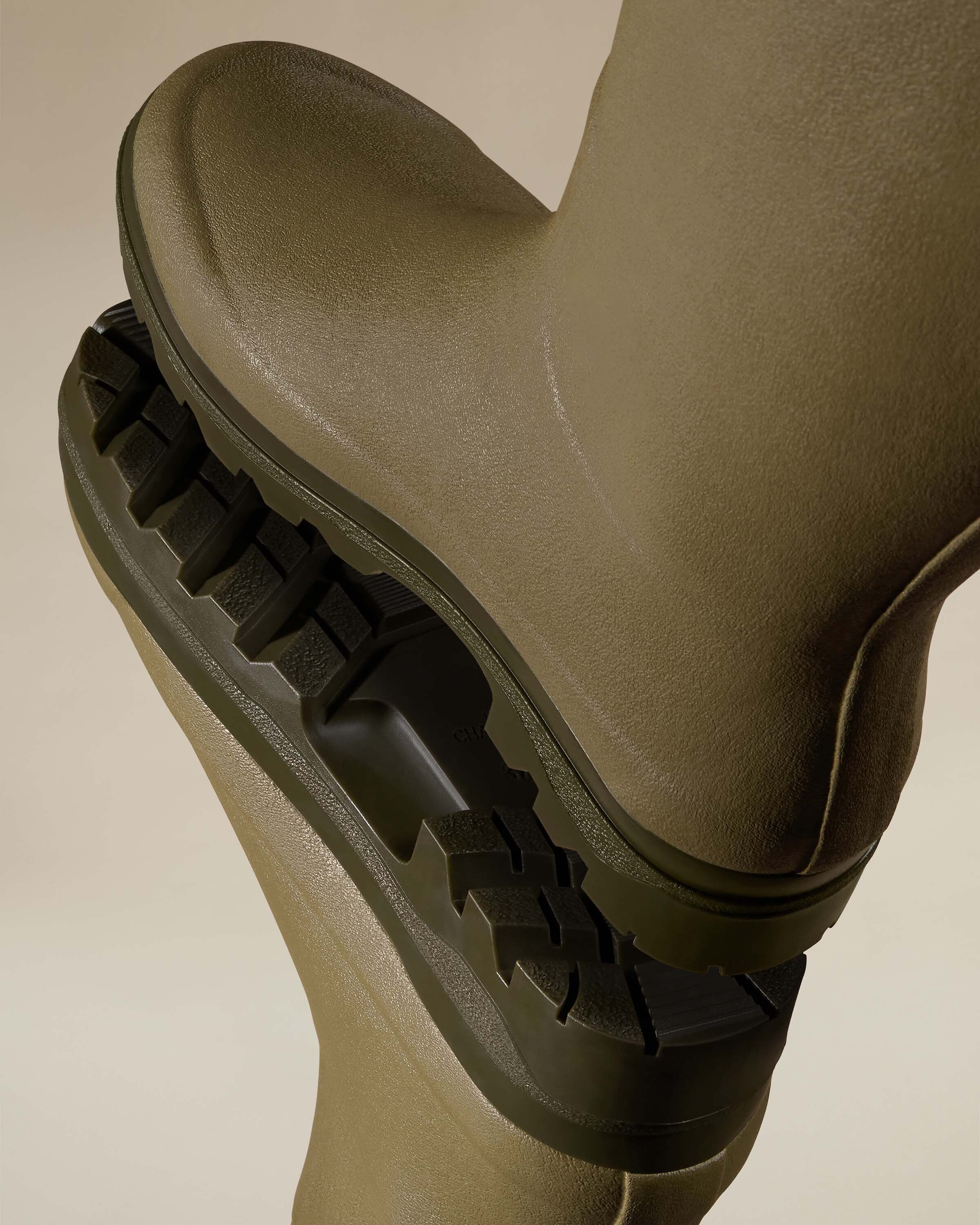 Women's Chasseur Neoprene Lined Wellington Boot - Iconic Green - Image 3