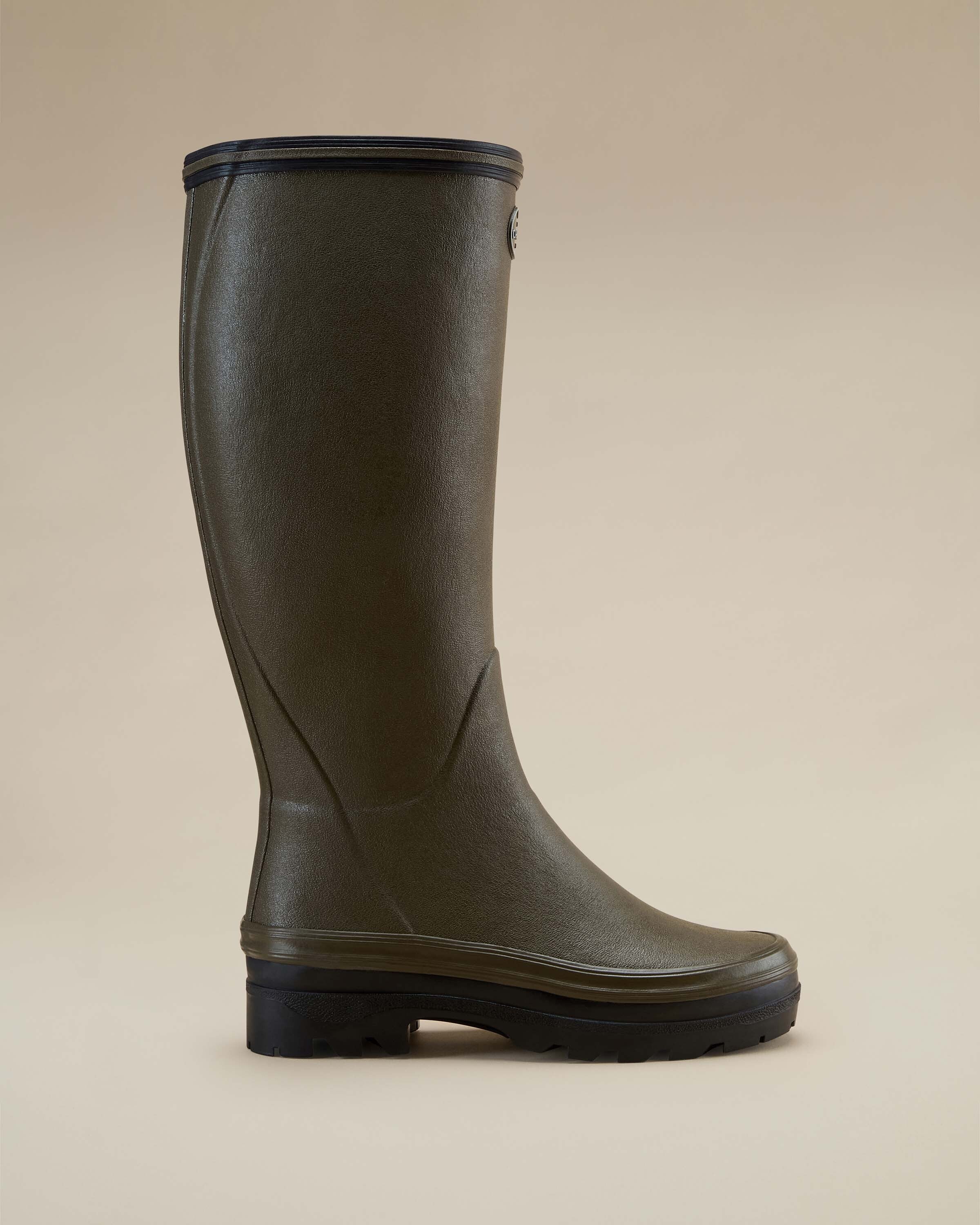 Women's Giverny Jersey Lined Wellington Boot - Chameau Green - Image 10