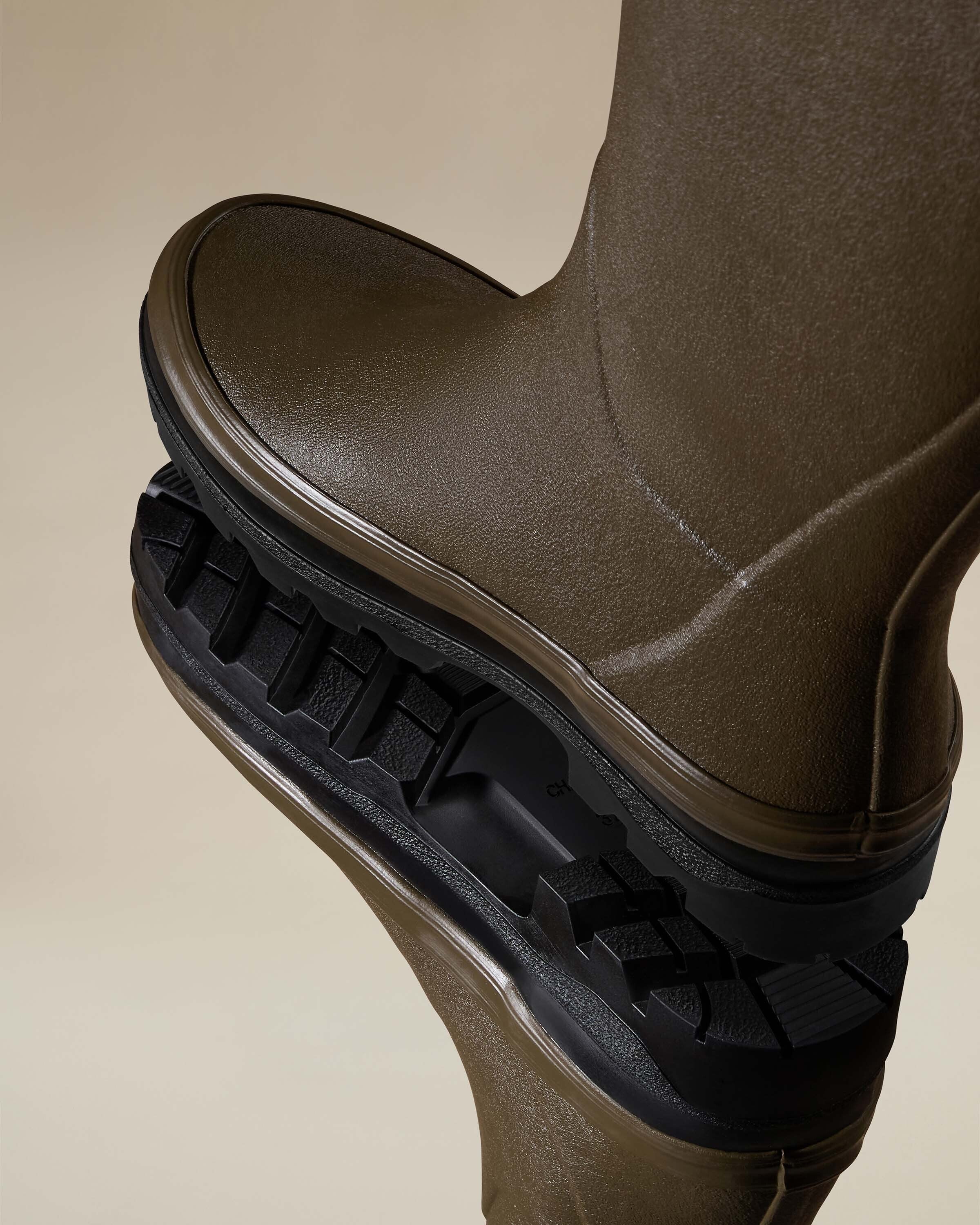 Women's Giverny Jersey Lined Wellington Boot - Chameau Green - Image 3