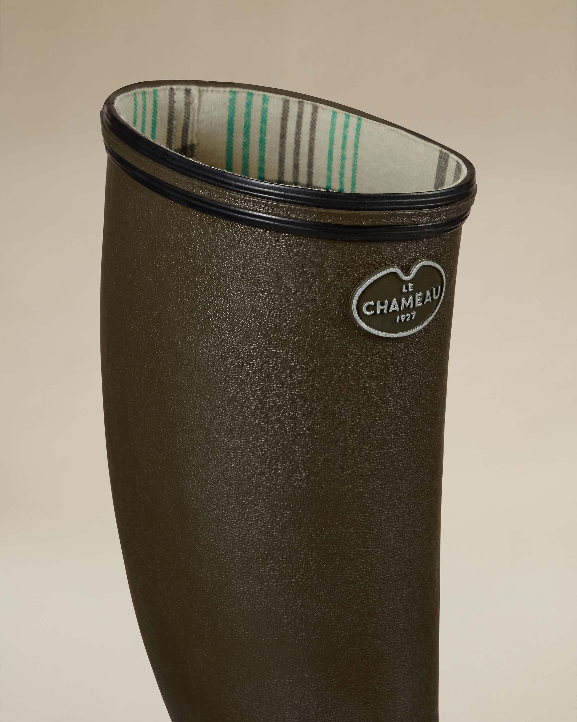 Women's Giverny Jersey Lined Wellington Boot - Chameau Green - Image 4
