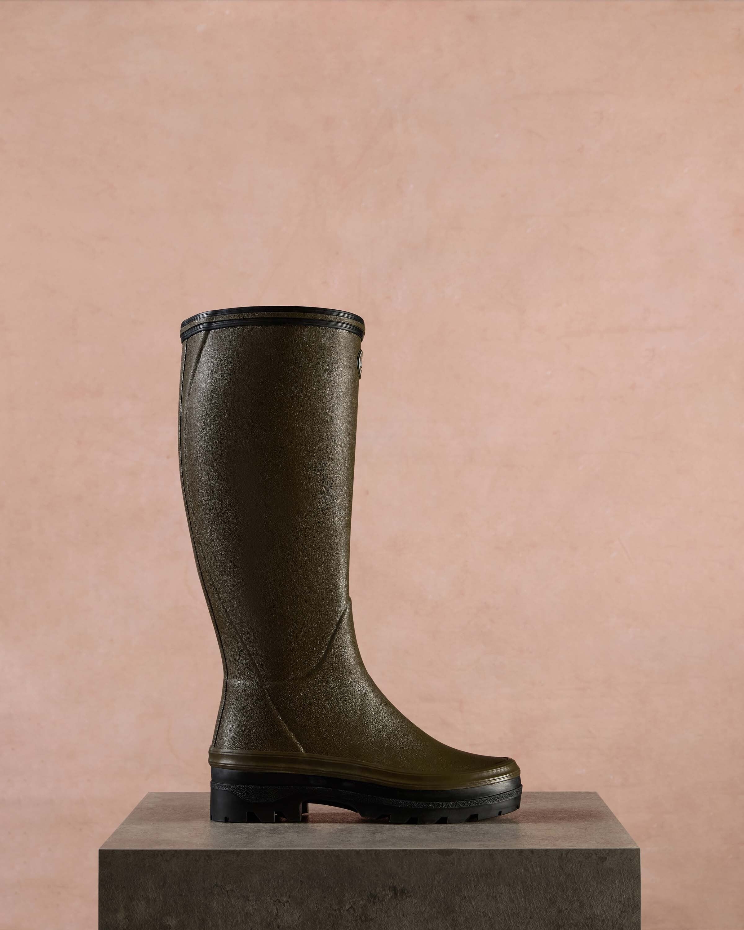 Women's Giverny Jersey Lined Wellington Boot - Chameau Green - Image 9