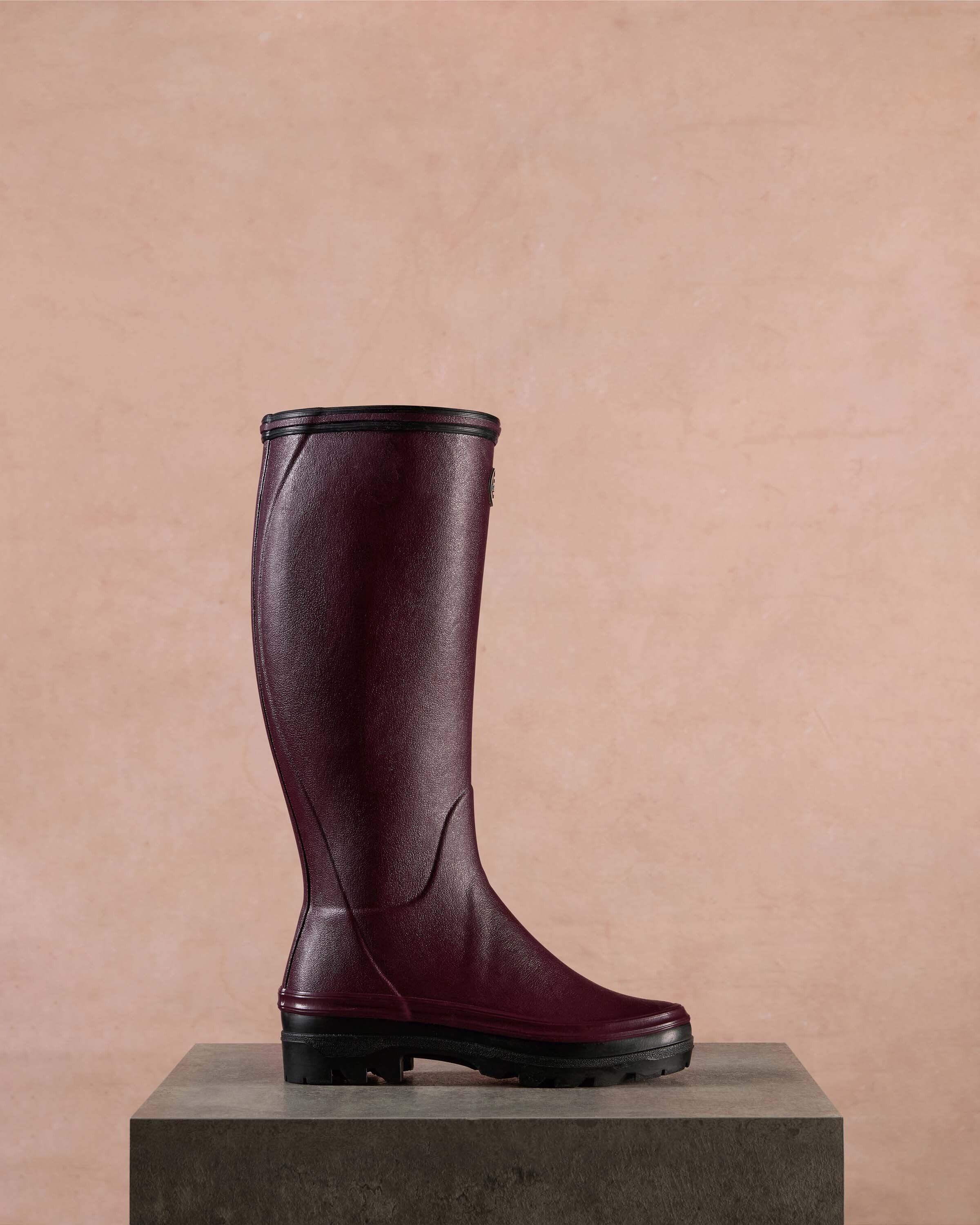 Women's Giverny Jersey Lined Wellington Boot - Cherry Red - Image 7