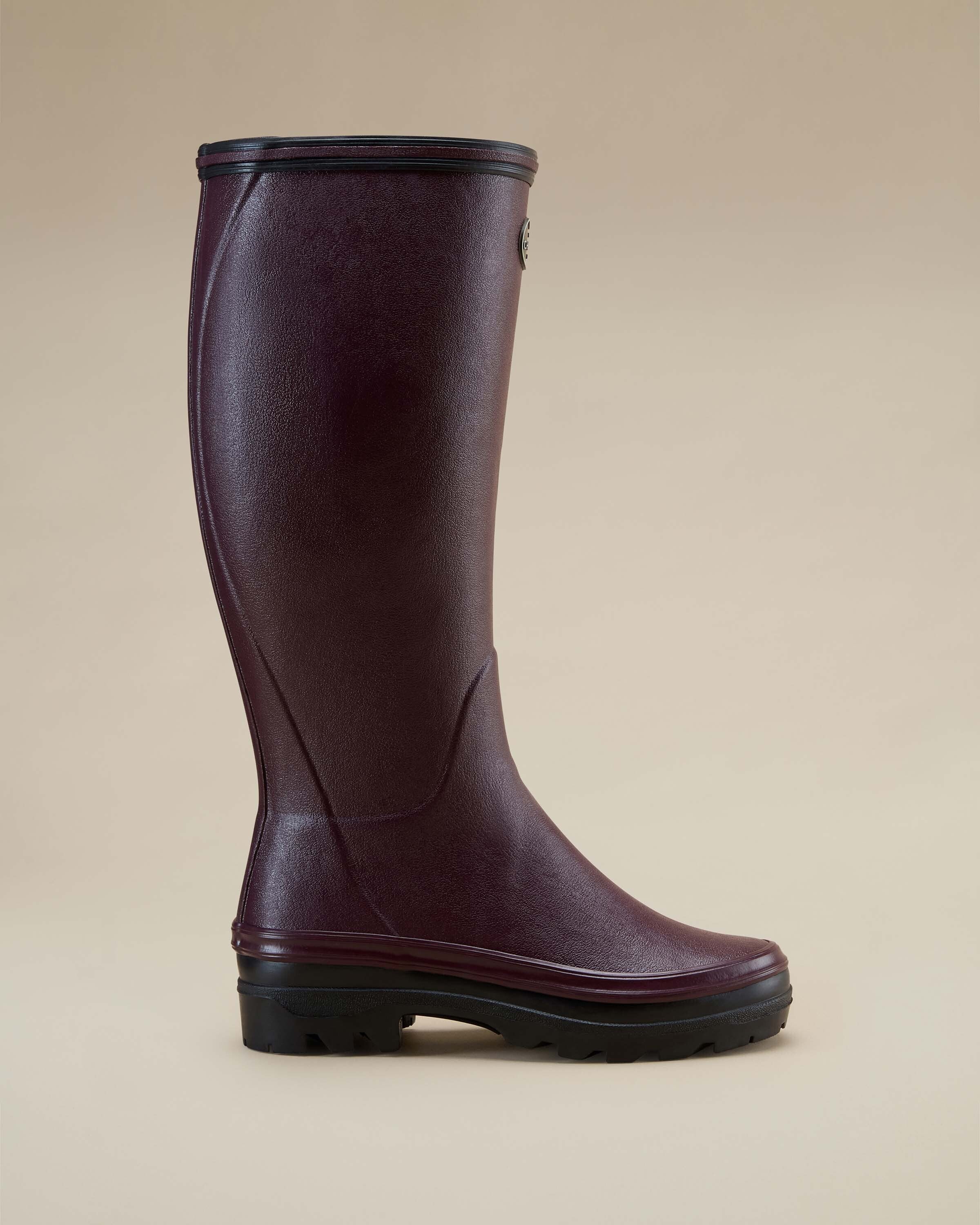 Women's Giverny Jersey Lined Wellington Boot - Cherry Red - Image 9