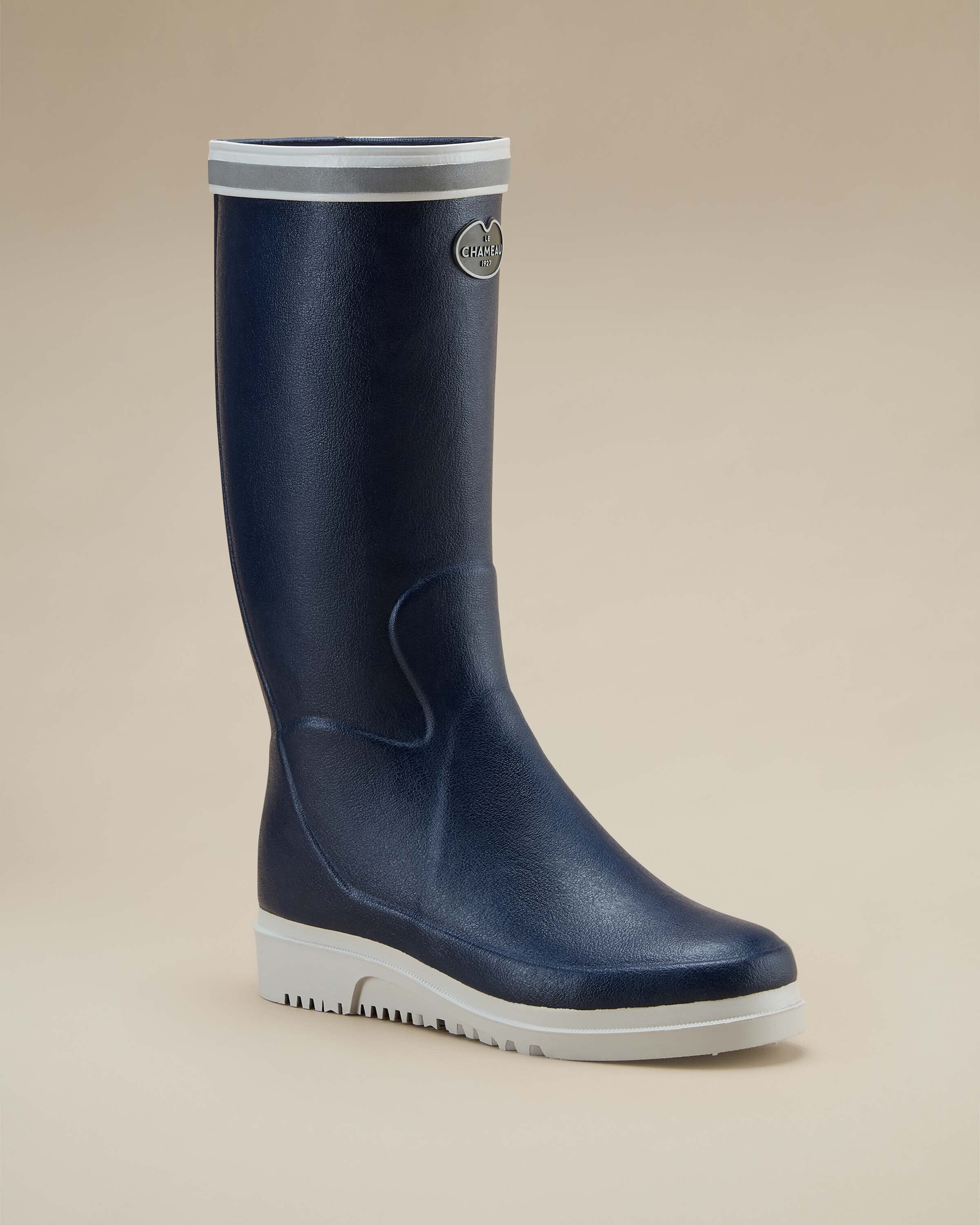Women's Marine Evo Ponti Lined Wellington Boot - Marine Blue - Image 10
