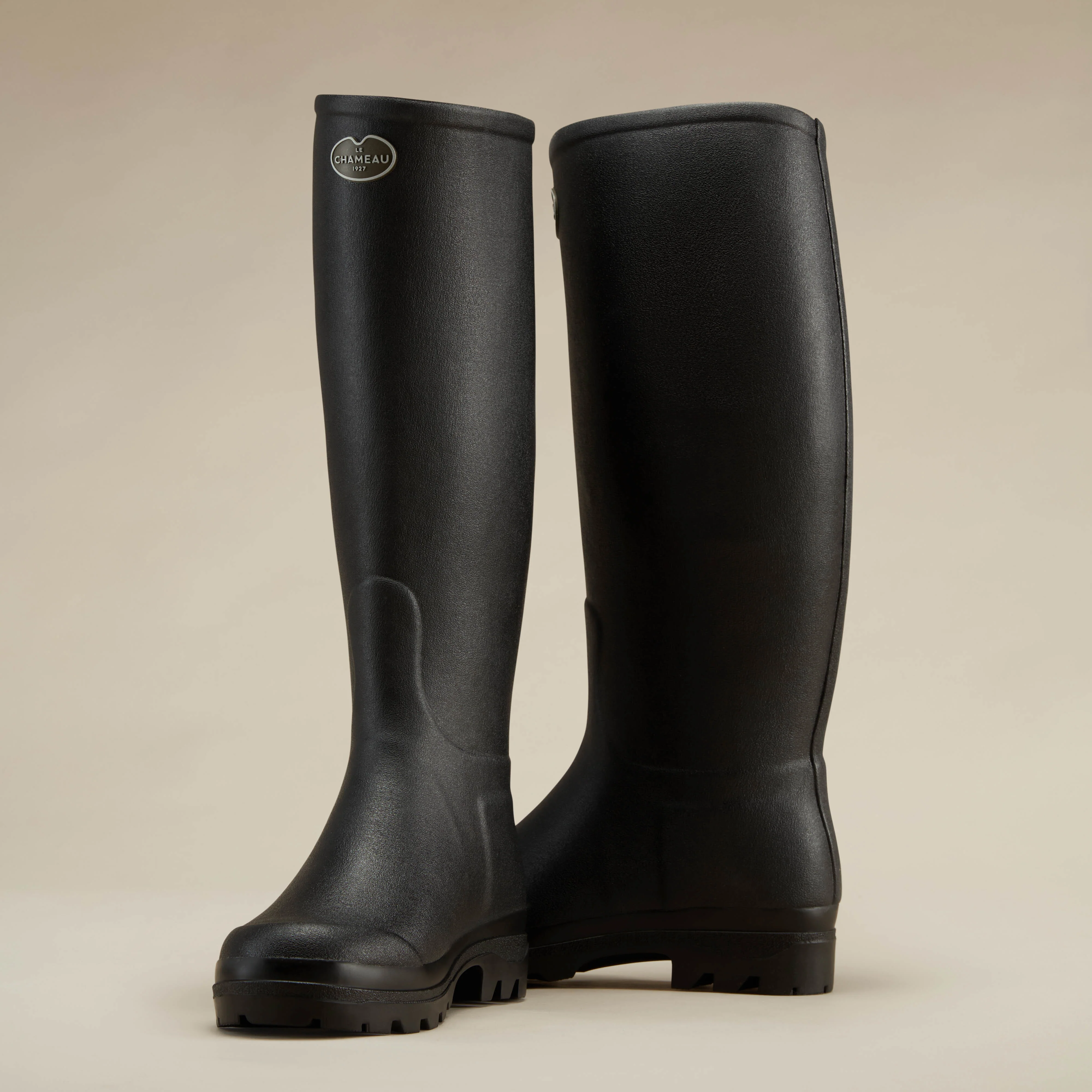 Women's Saint Hubert Leather Lined Wellington Boot - Black - Image 5