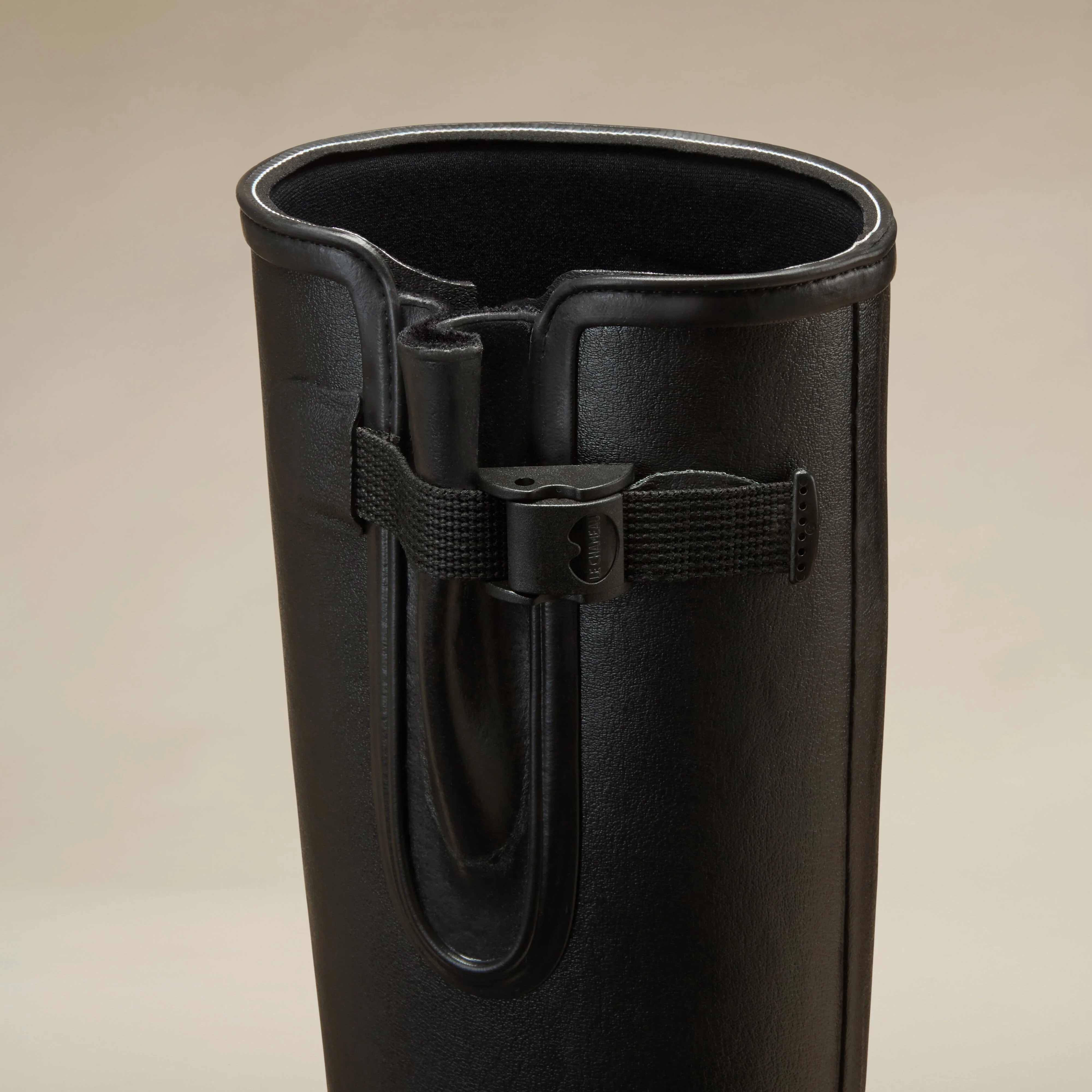 Women's Vierzon Jersey Lined Wellington Boot - Black - Image 4