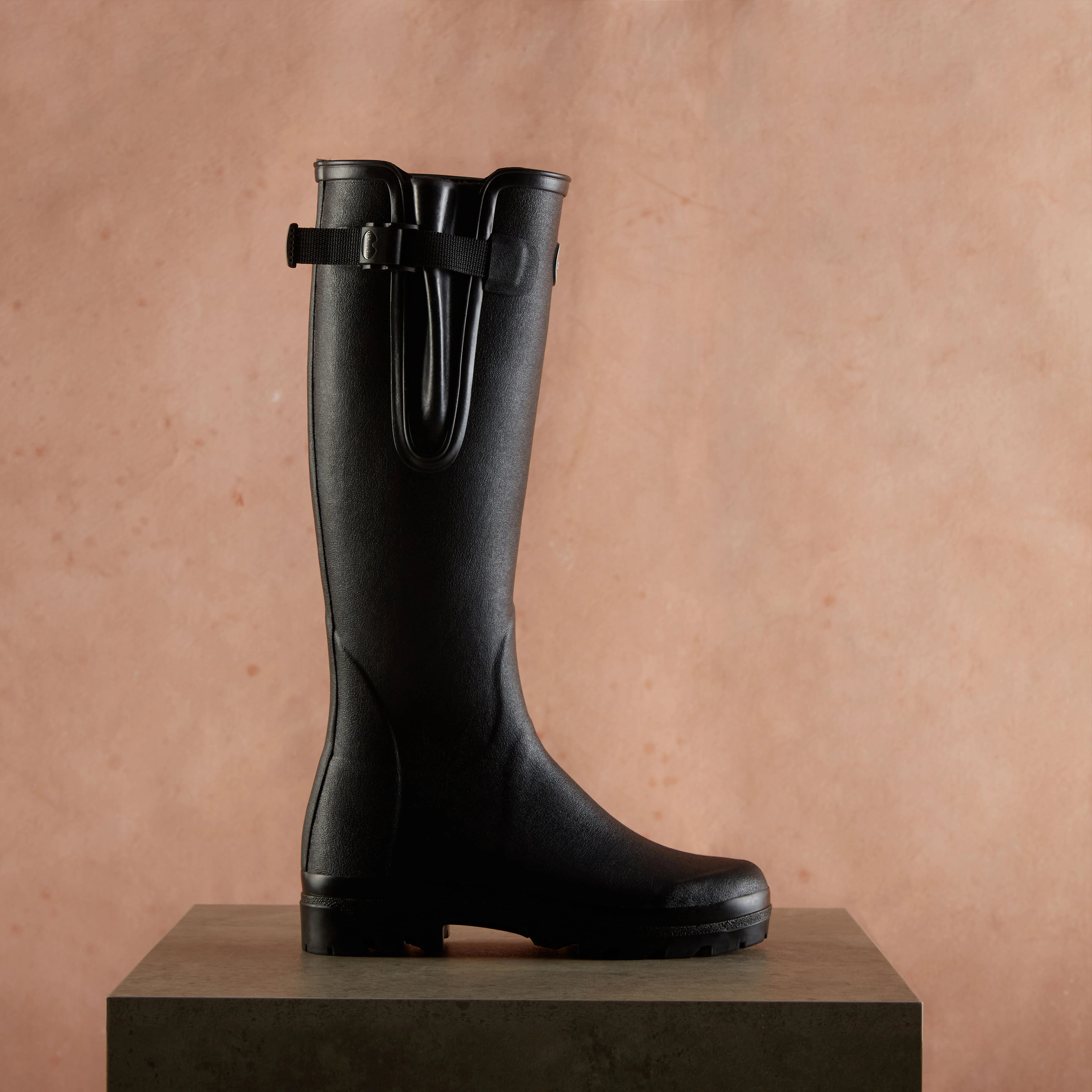 Women's Vierzon Jersey Lined Wellington Boot - Black - Image 7