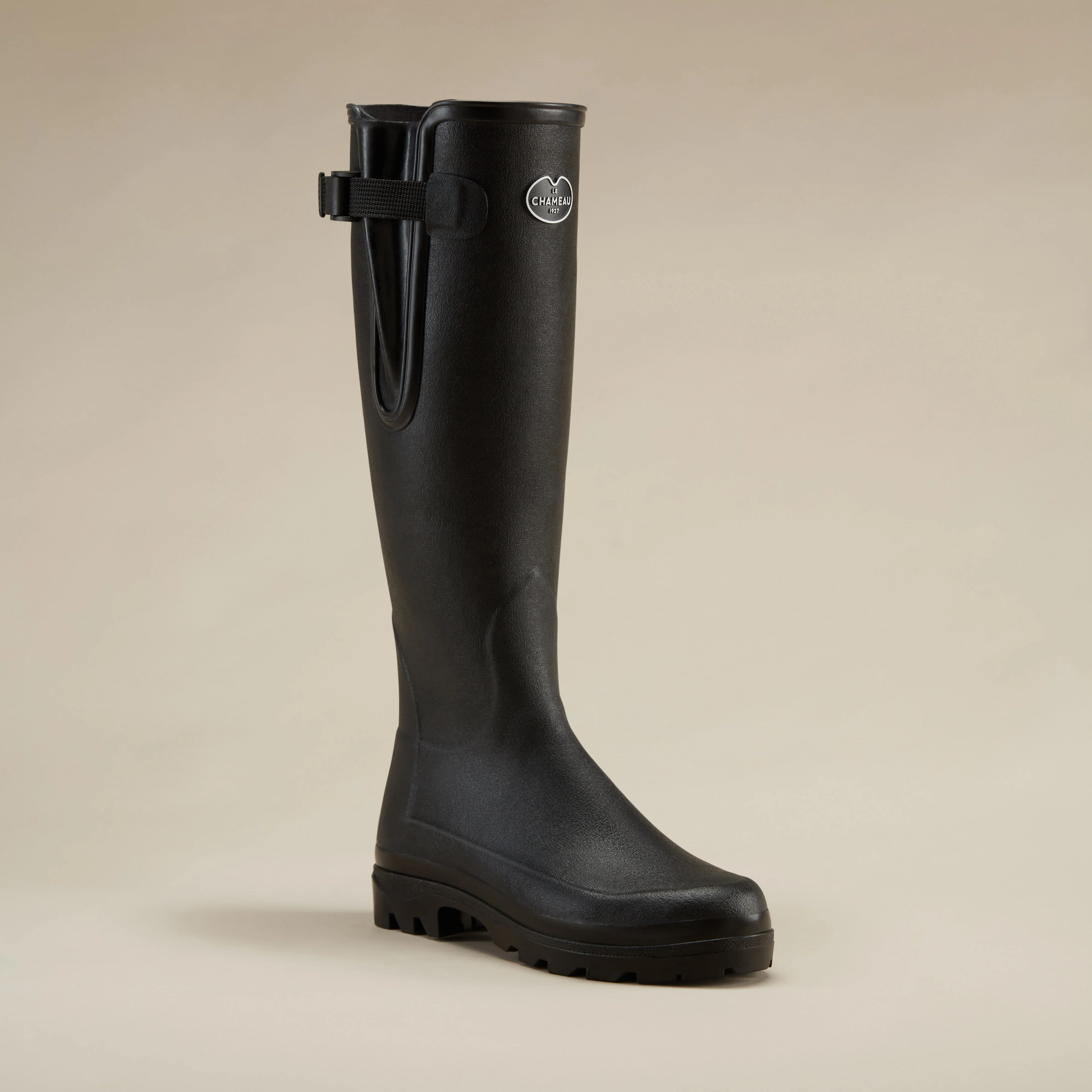 Women's Vierzonord Neoprene Lined Wellington Boot - Black - Image 10
