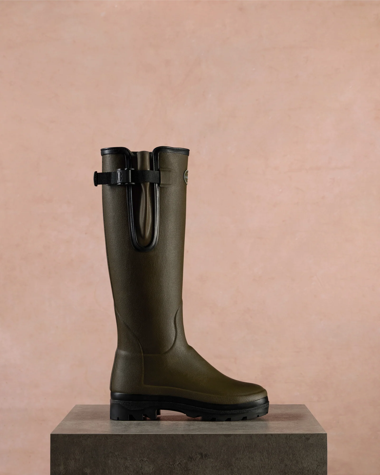 Women's Vierzonord Neoprene Lined Wellington Boot - Chameau Green - Image 7